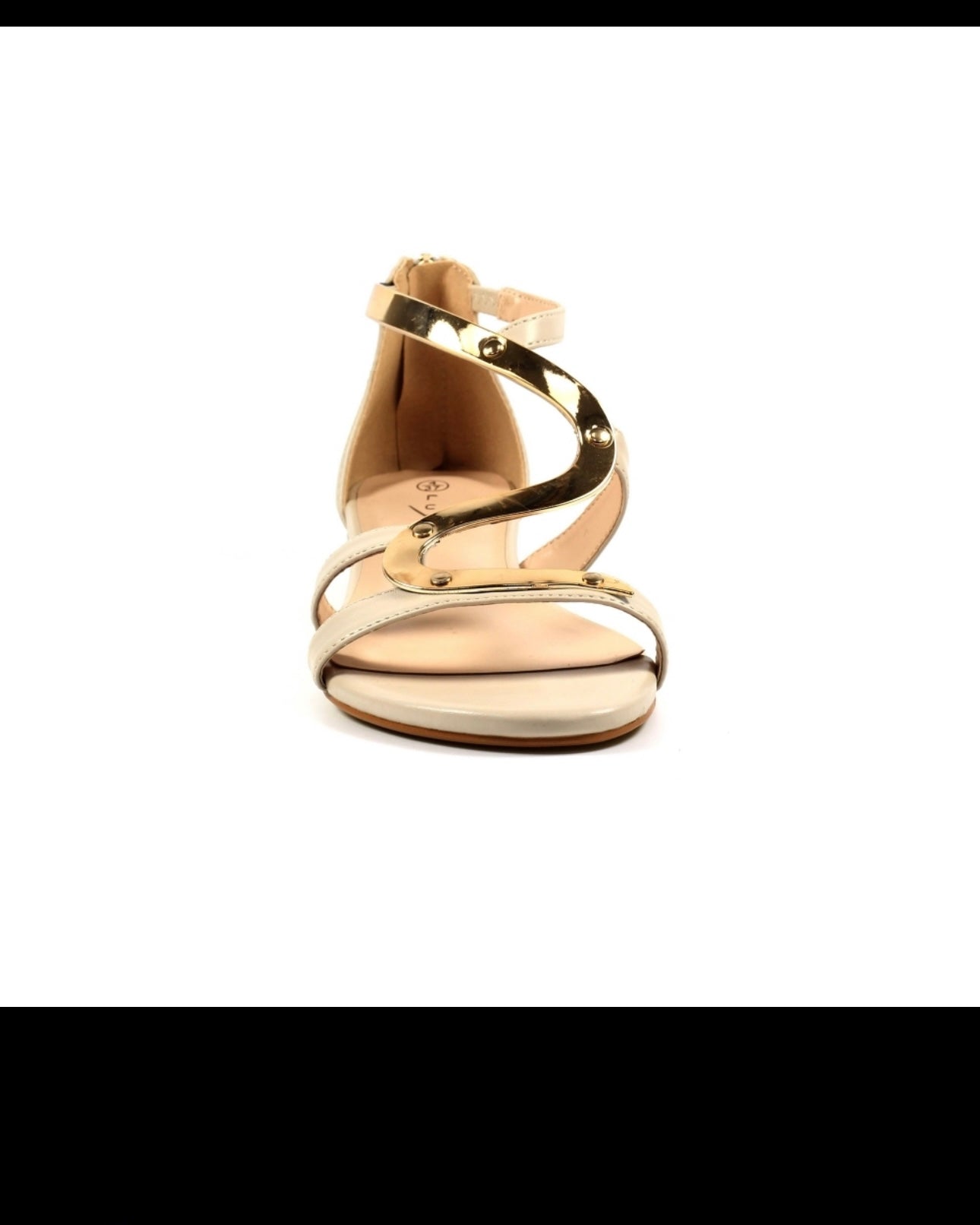 LUNAR GIRONA-ZIP BACK SANDAL BEIGE