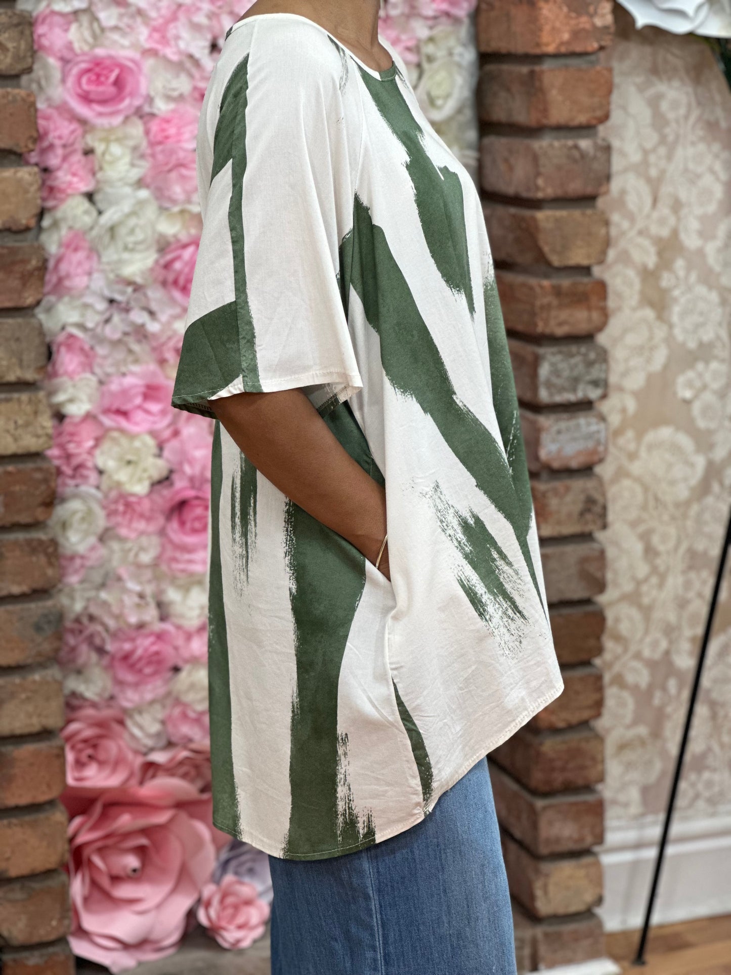 ID BRUSHSTOKE TUNIC TOP