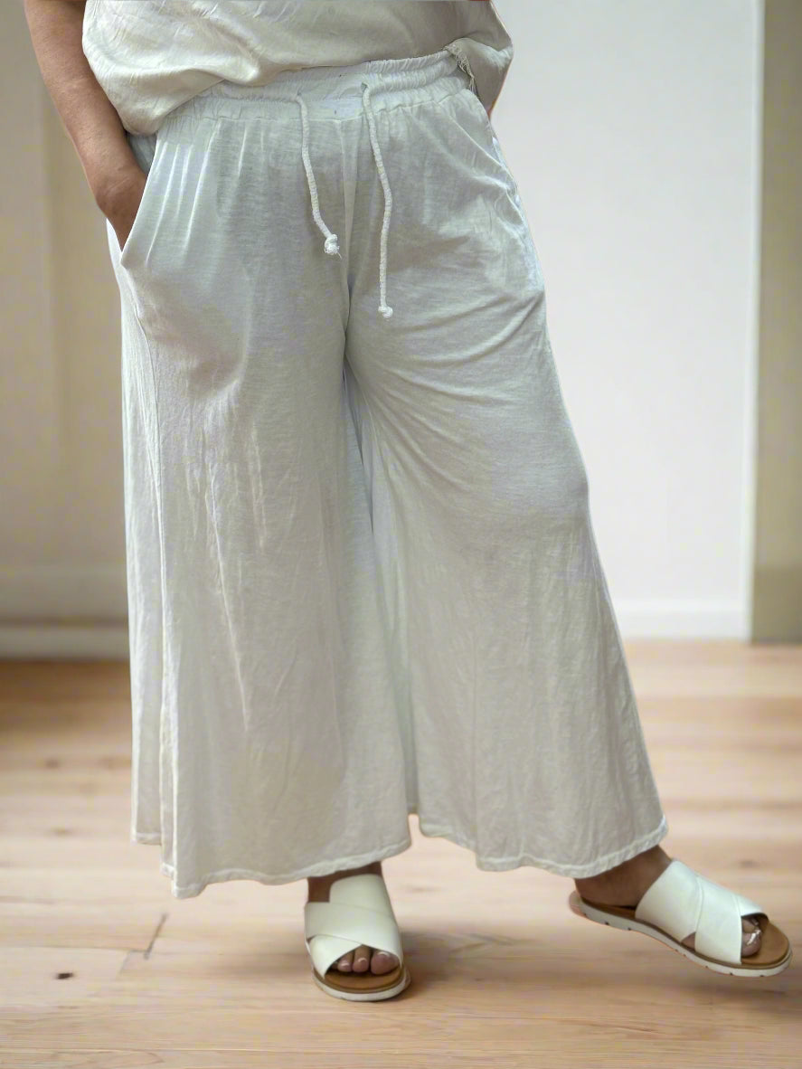 VERITY- WIDE PALAZZO JERSEY CULOT