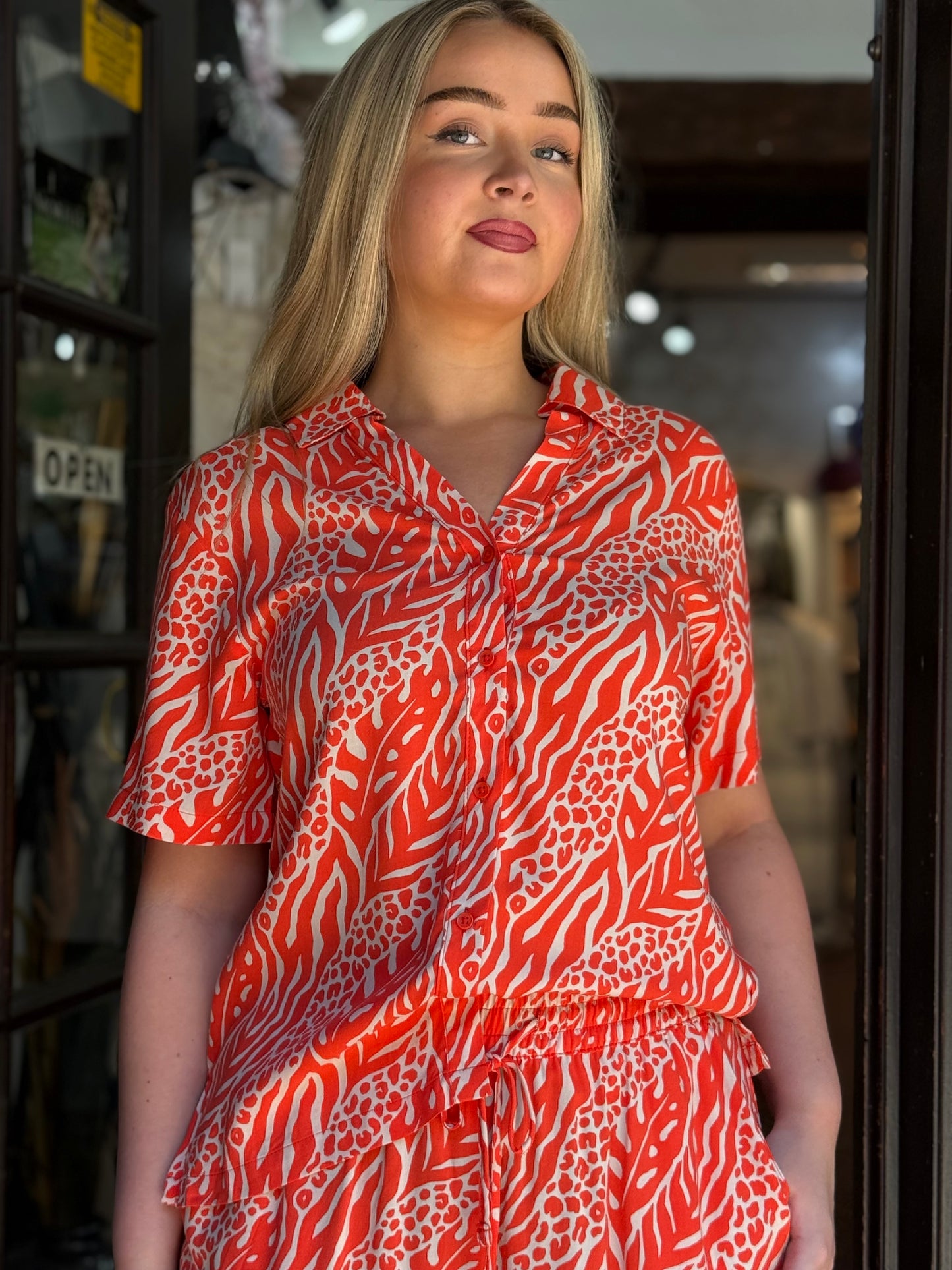 BYOUNG-JOELLA FIESTA SHIRT-CO-ORD