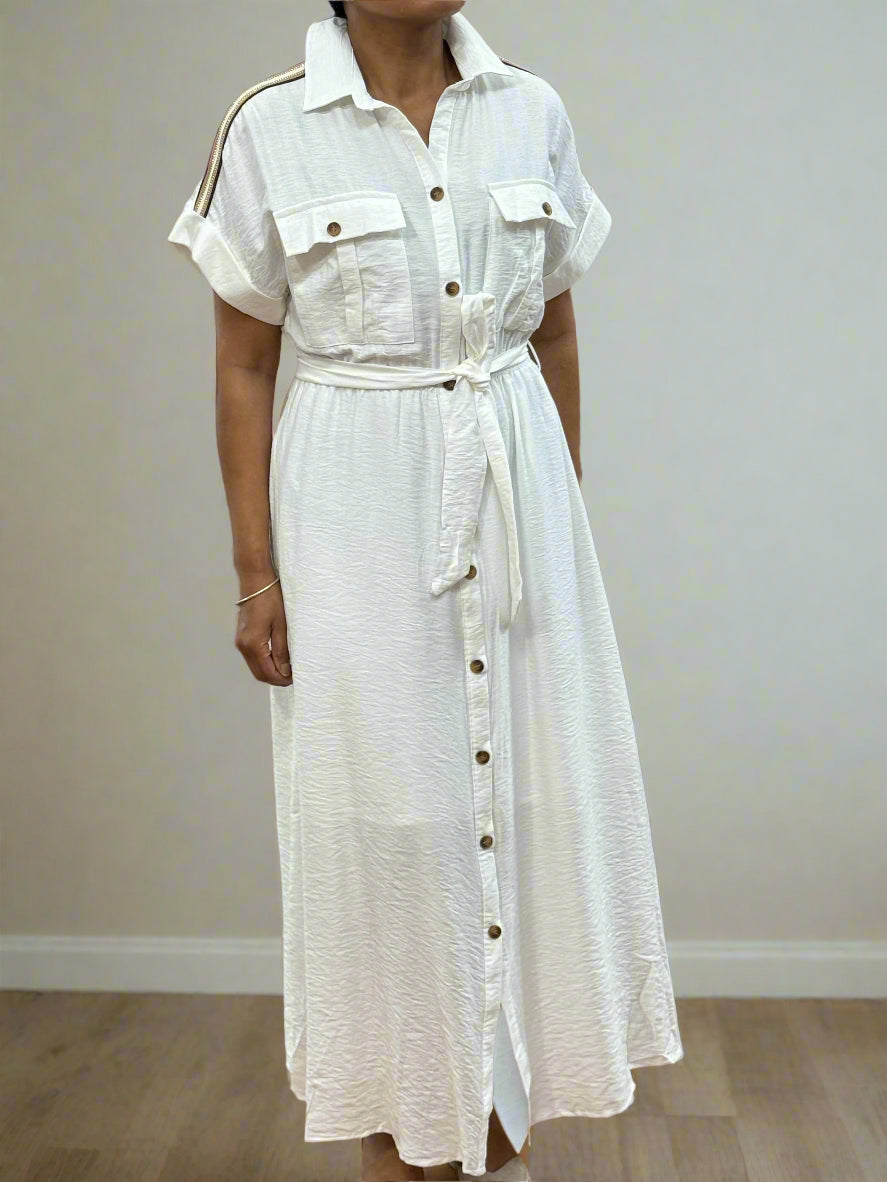 BYRON - STRIPE SHIRT DRESS