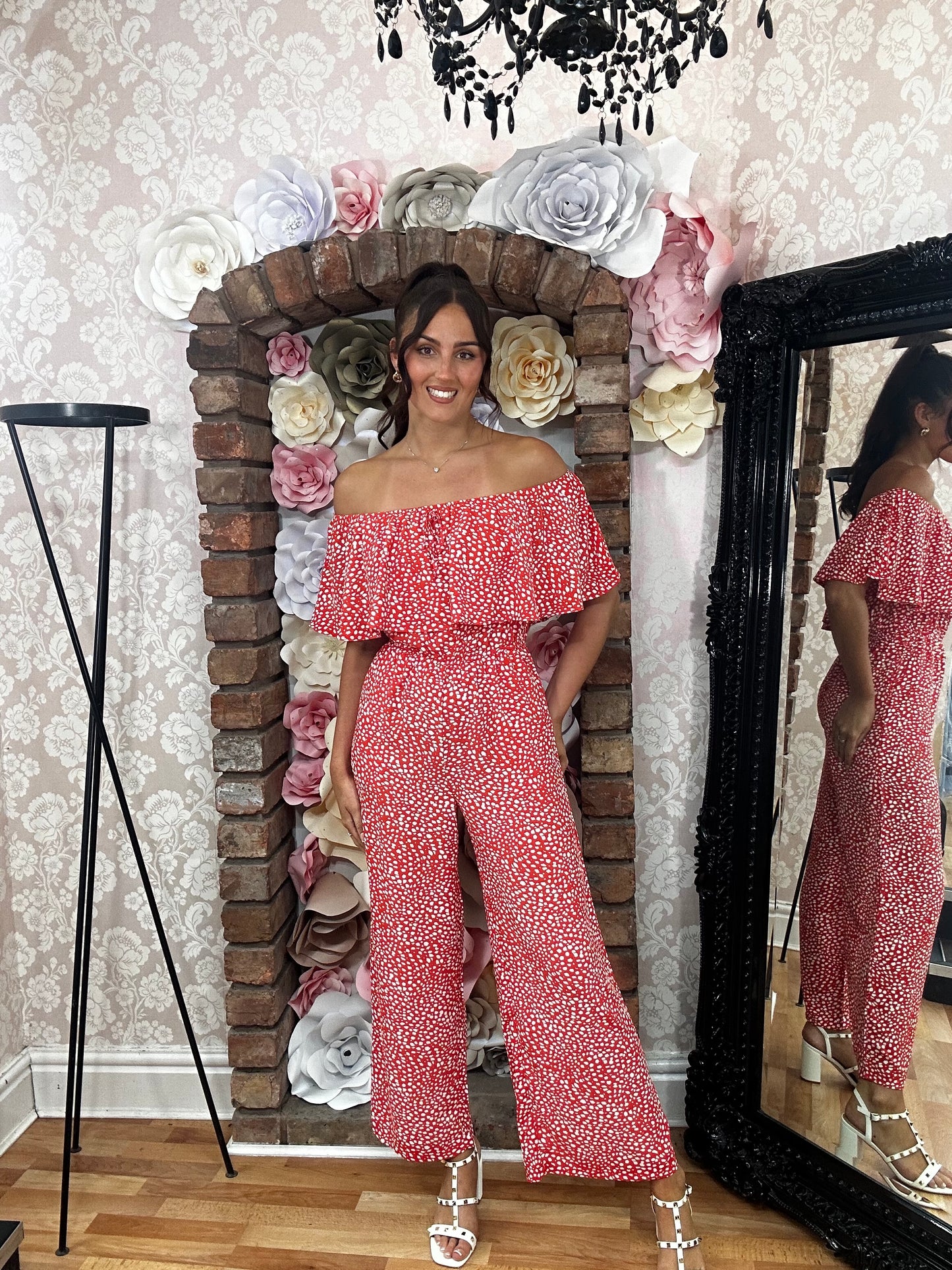 SMUDGESPOT Bardot jumpsuit- SALE