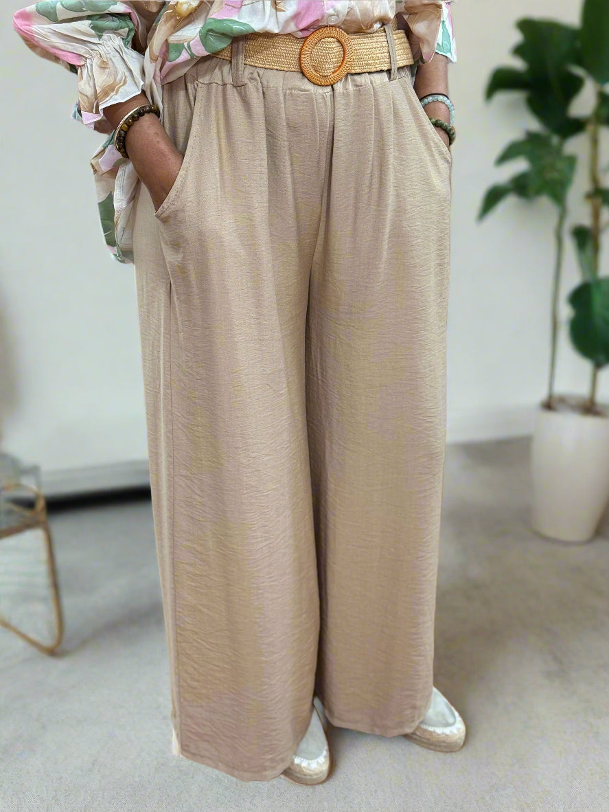 ADINA -BELTED SILKY CULLOTS