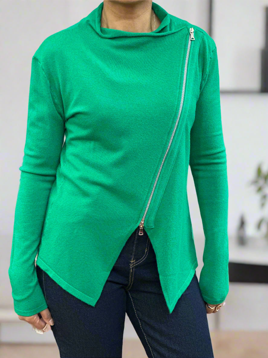 HALLY JACKET KNIT-Biker style