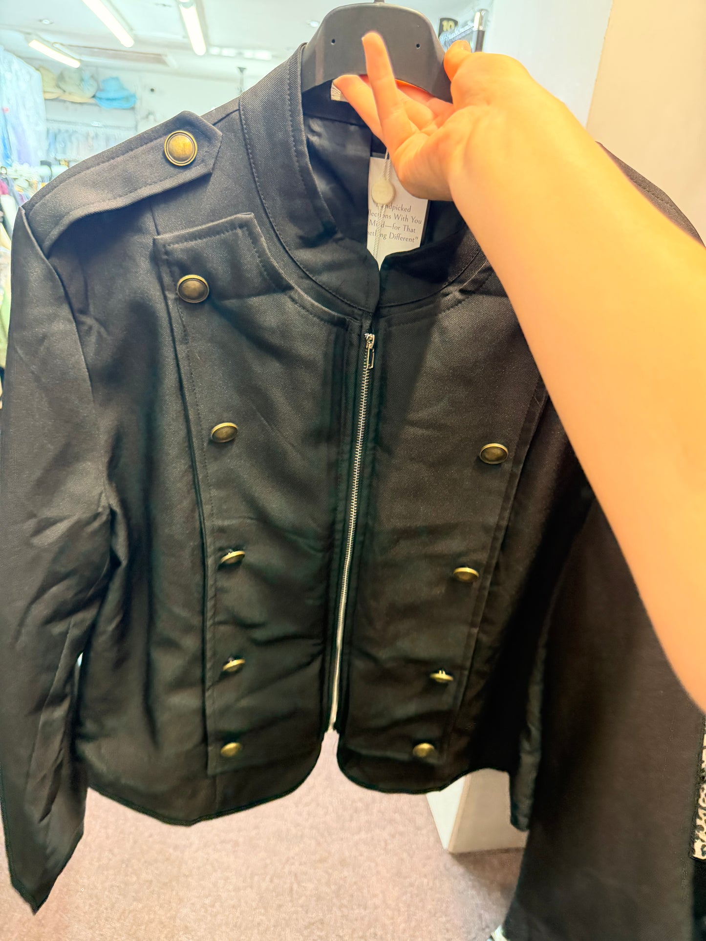 ARIA- MILITARY ZIP UP JACKET