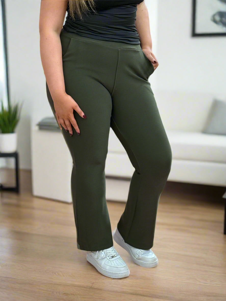 JANELLA-BOOTLEG TREGGING-BLACK