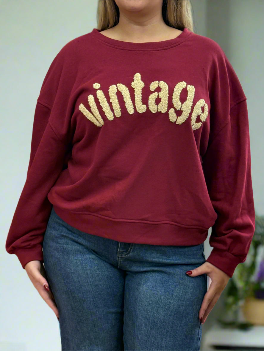 PAIGE-VINTAGE LOGO SWEATSHIRT