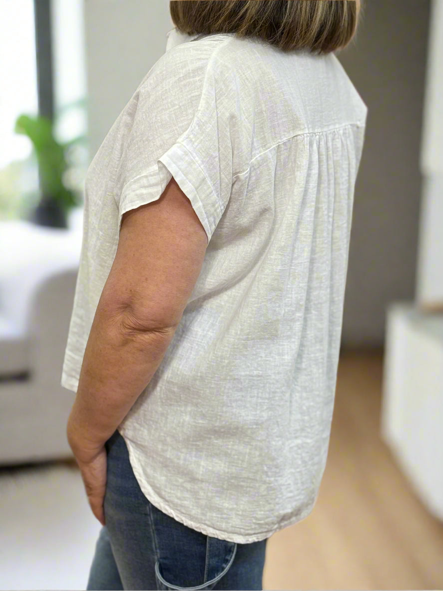 NASH-LINEN SHIRT TOP