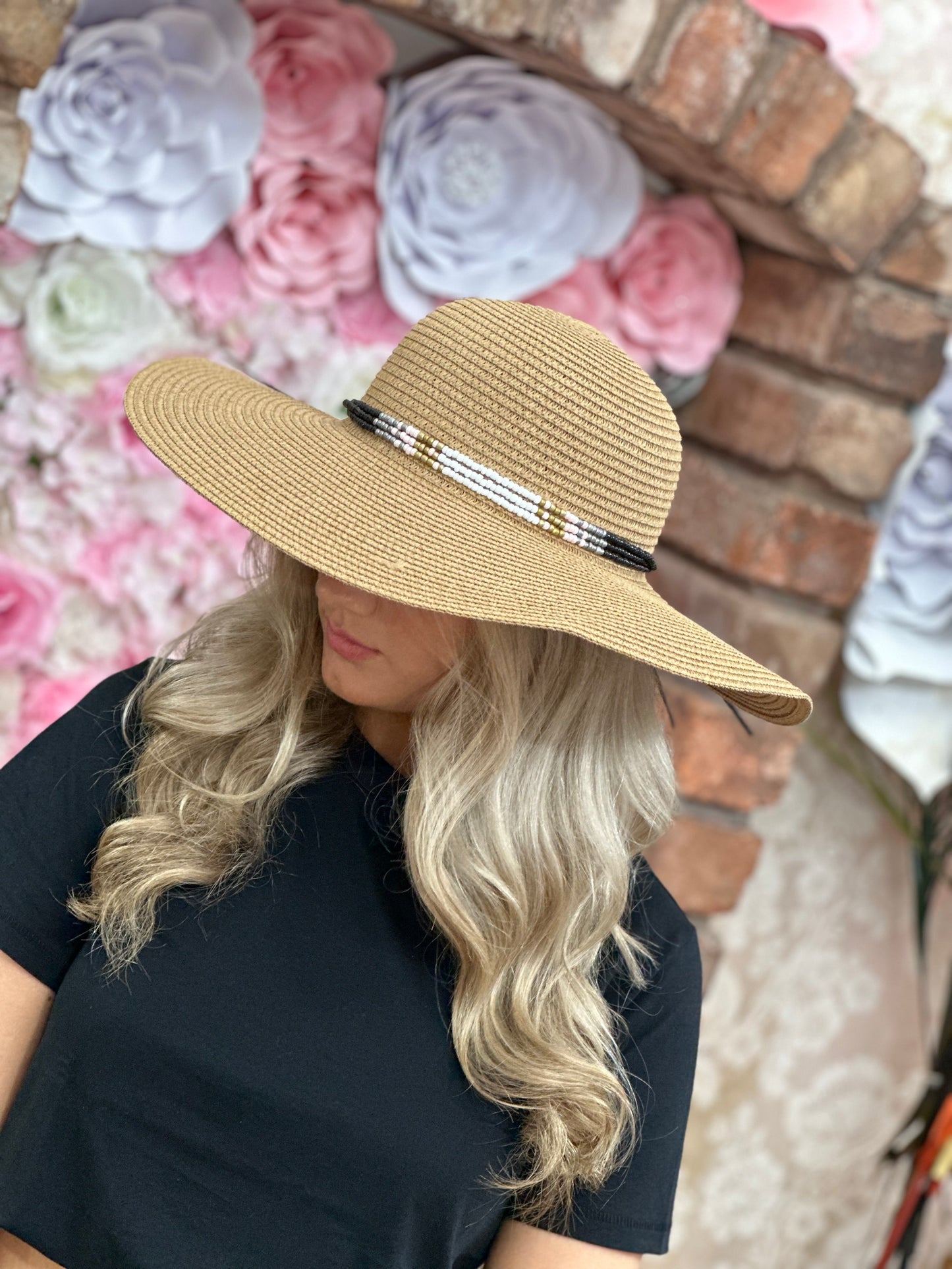 SOLER0- BEAD TRIM SUMMER HAT- ENDOFLINE