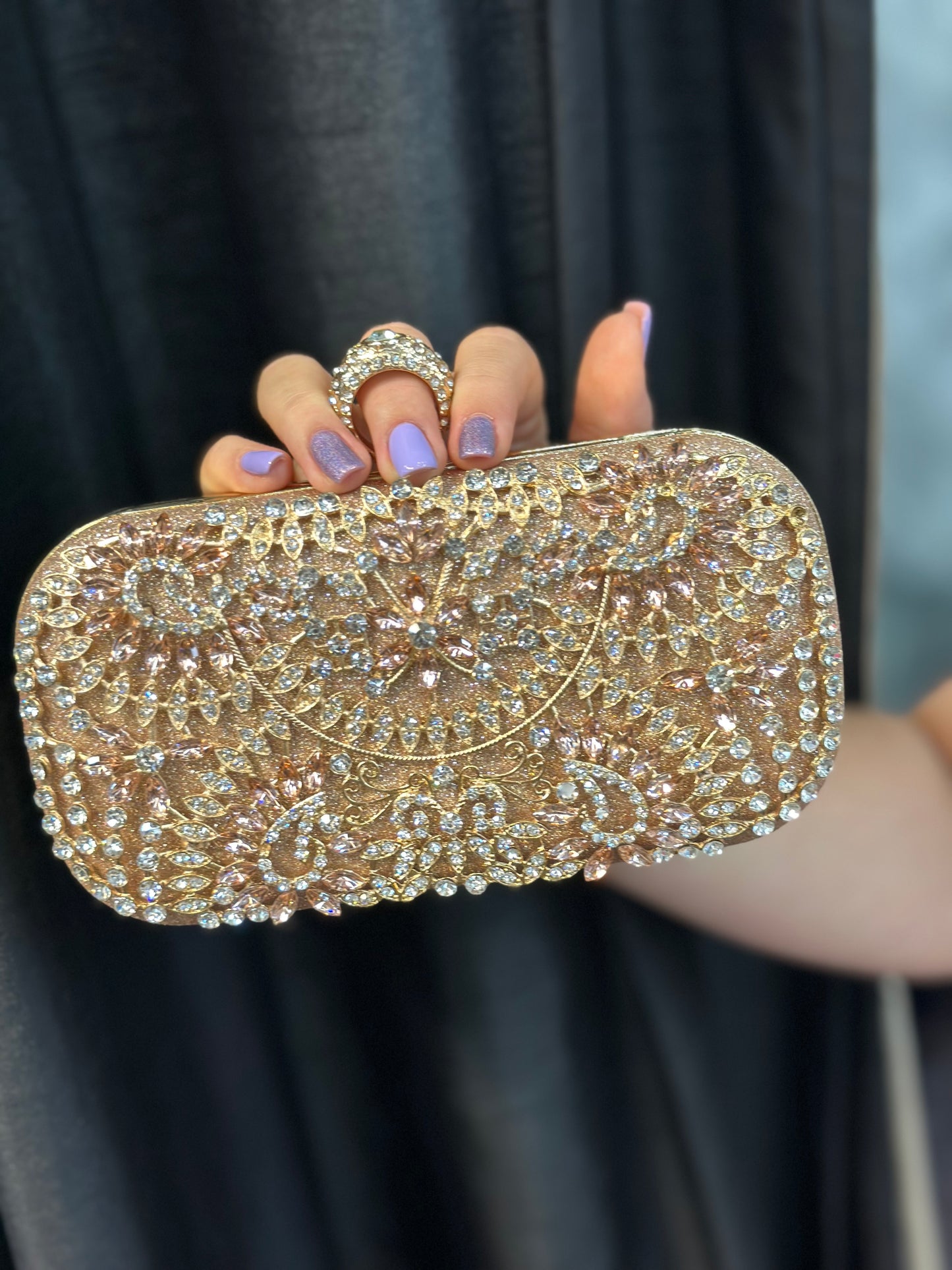 DIAMANTE DESIGN CLUTCH-