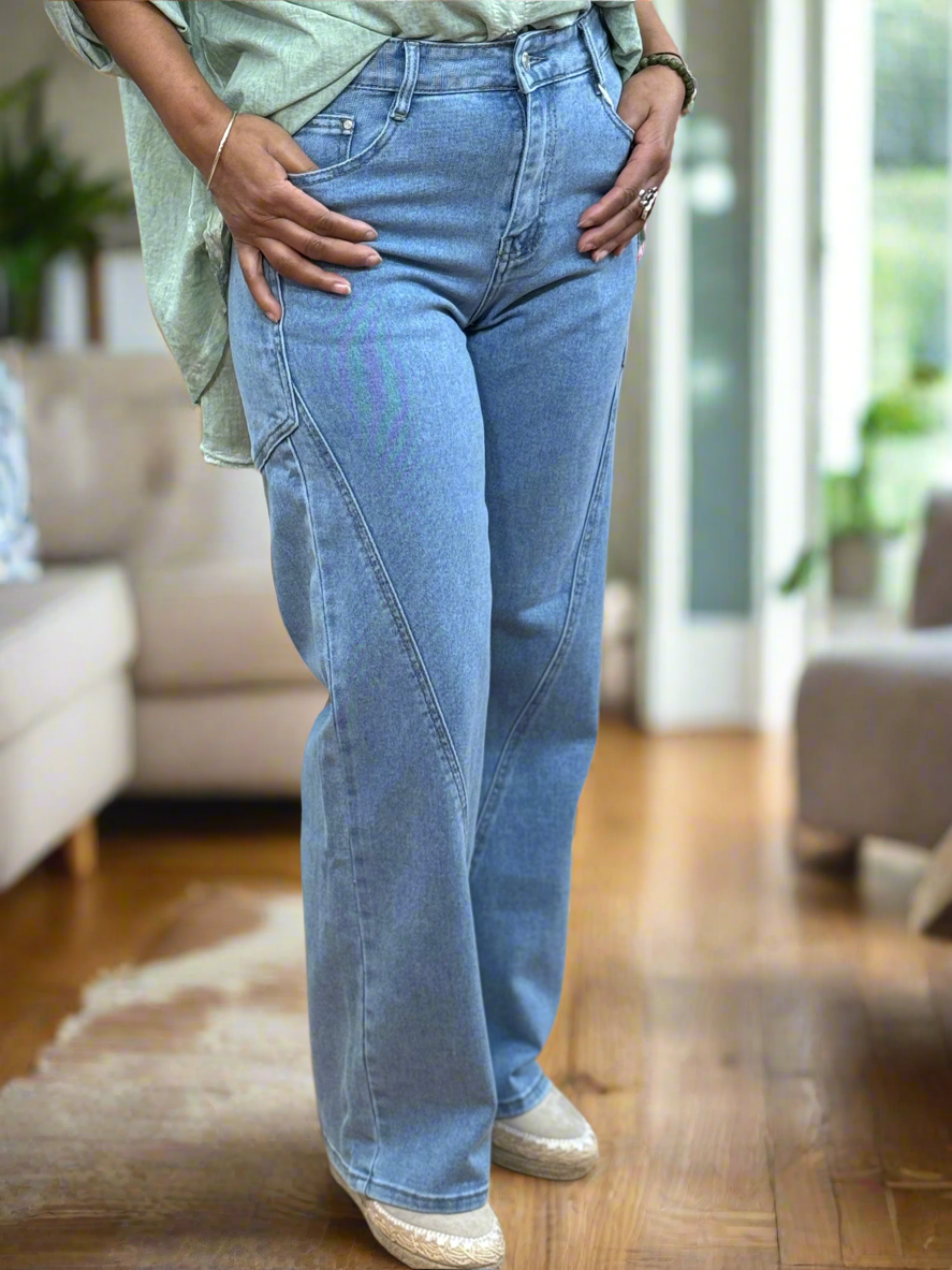 JOOLS - RB W/LEG STITCH DOWN JEAN