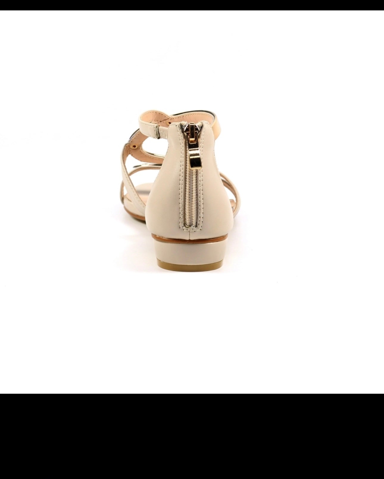LUNAR GIRONA-ZIP BACK SANDAL BEIGE