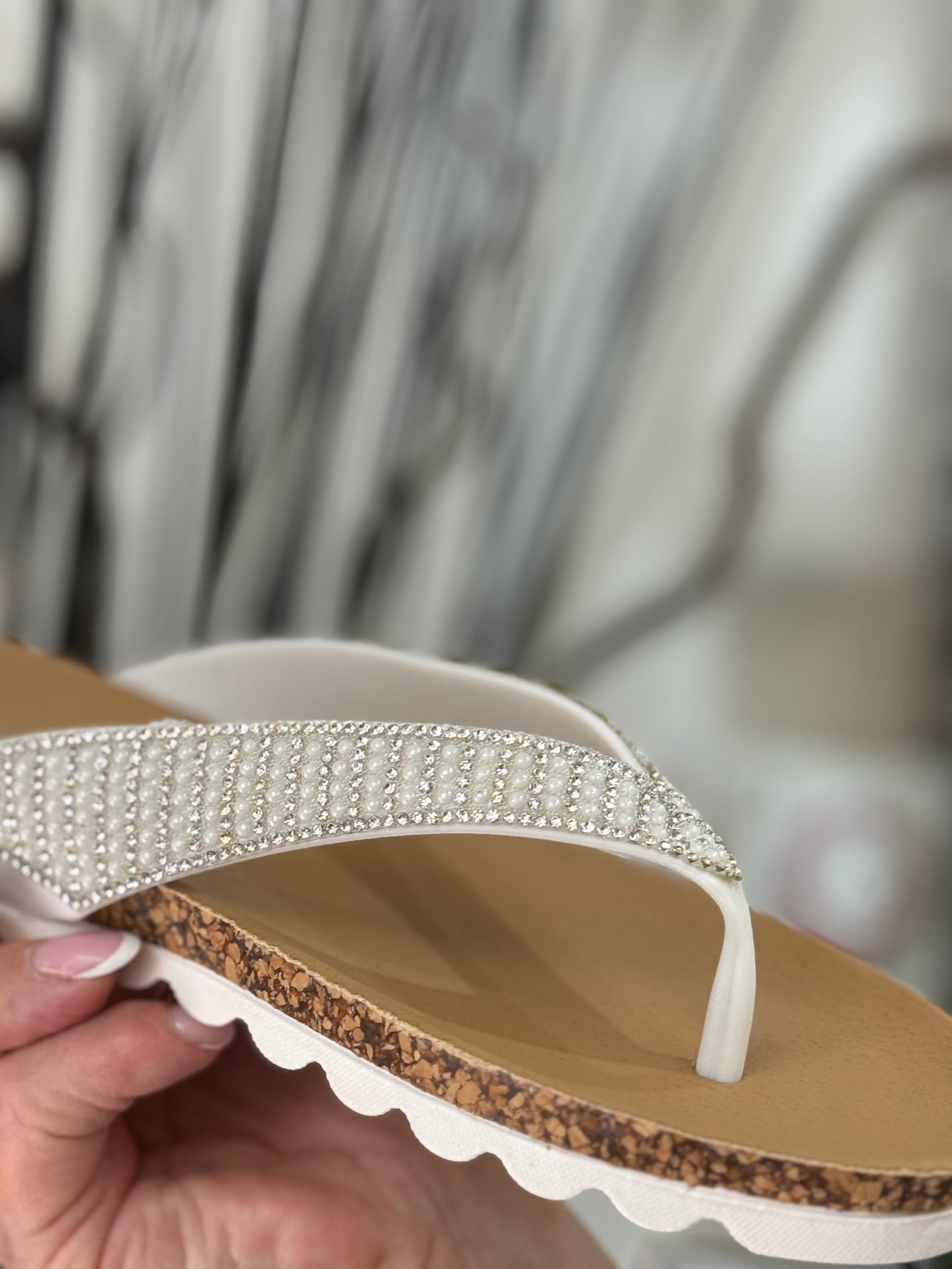 SUNSET THONG SANDAL-SILVER/WHITE