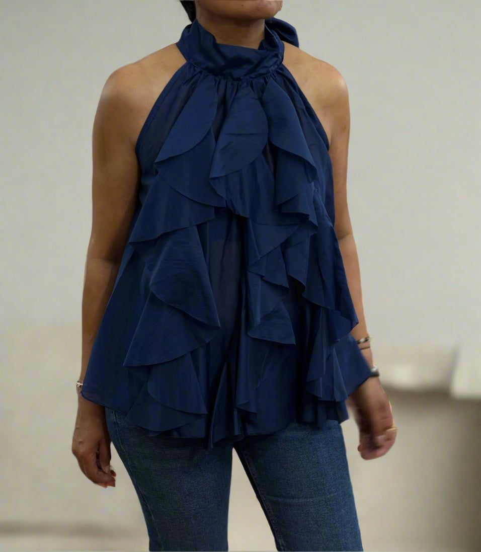 ROSA - CUTAWAY FRILL FRONT TOP