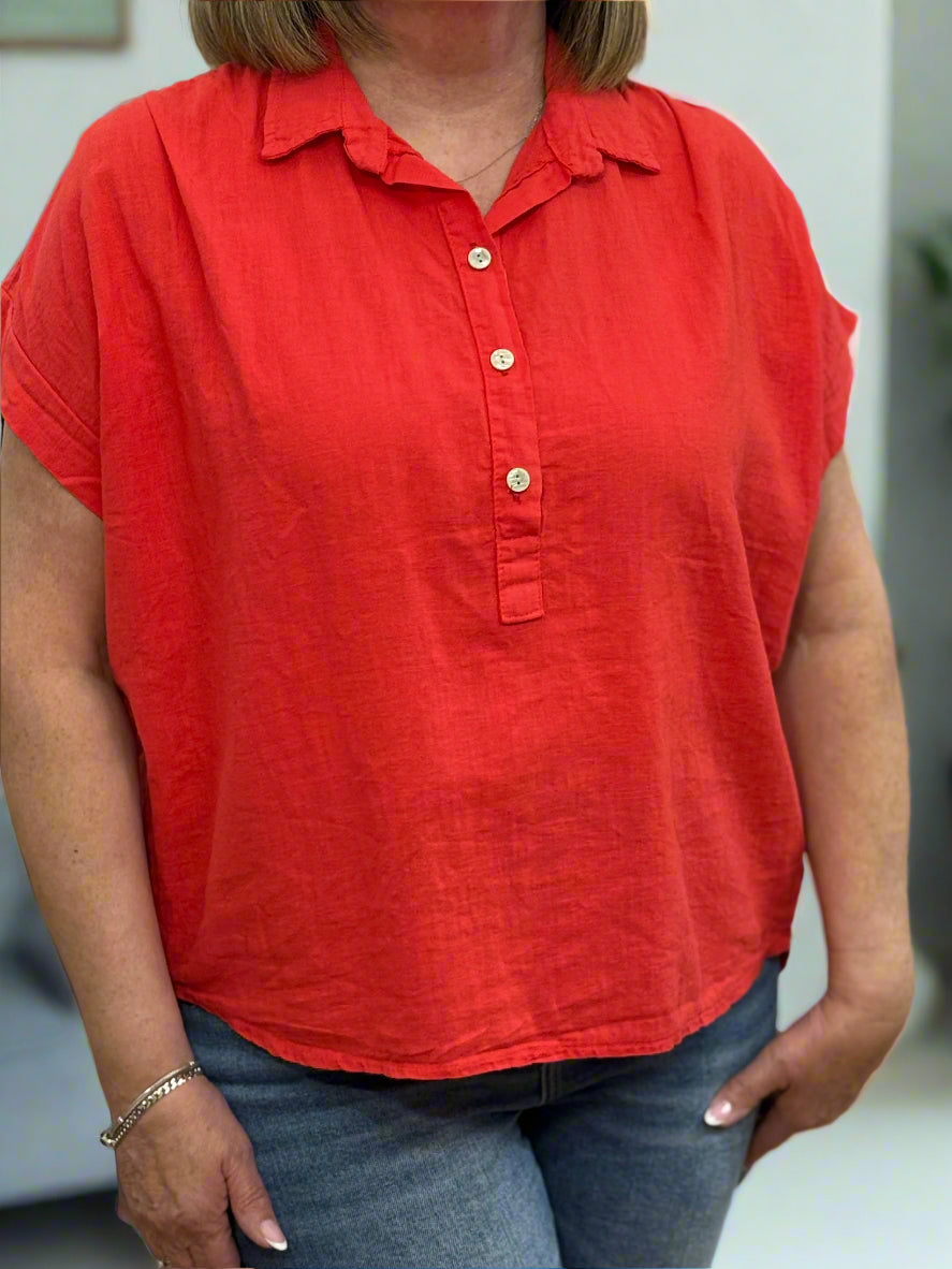 NASH-LINEN SHIRT TOP