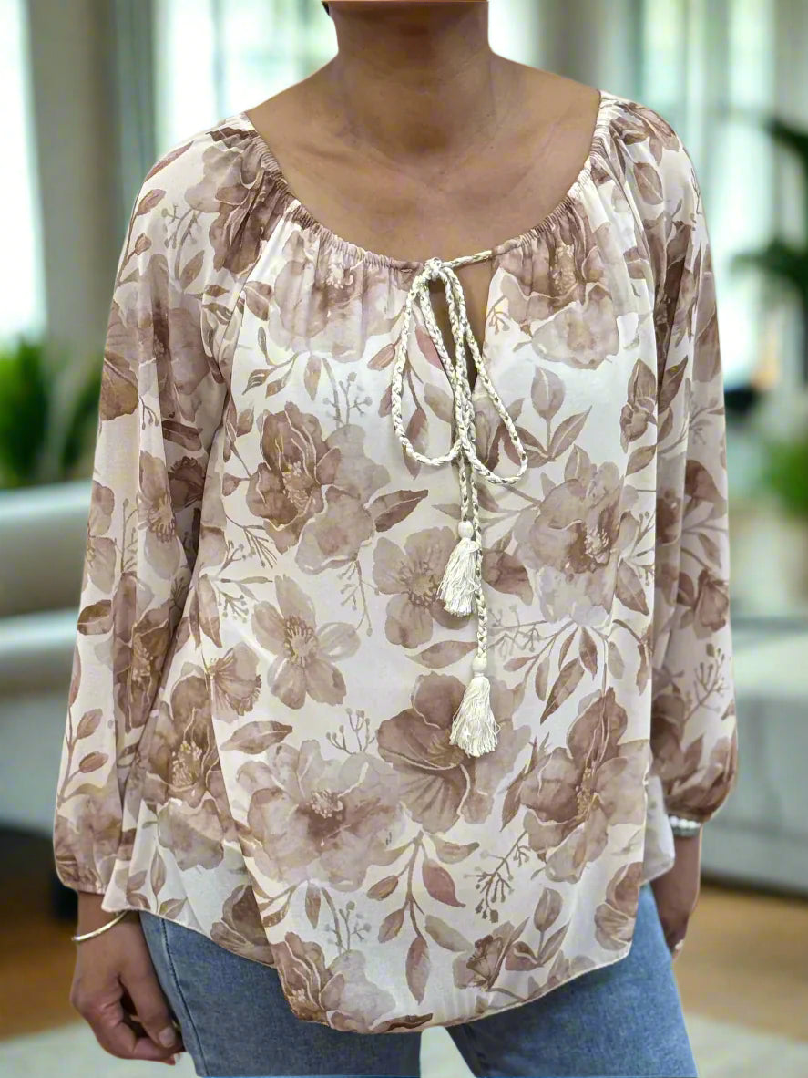 FLORENCE - CHIFFON PRINT TOP