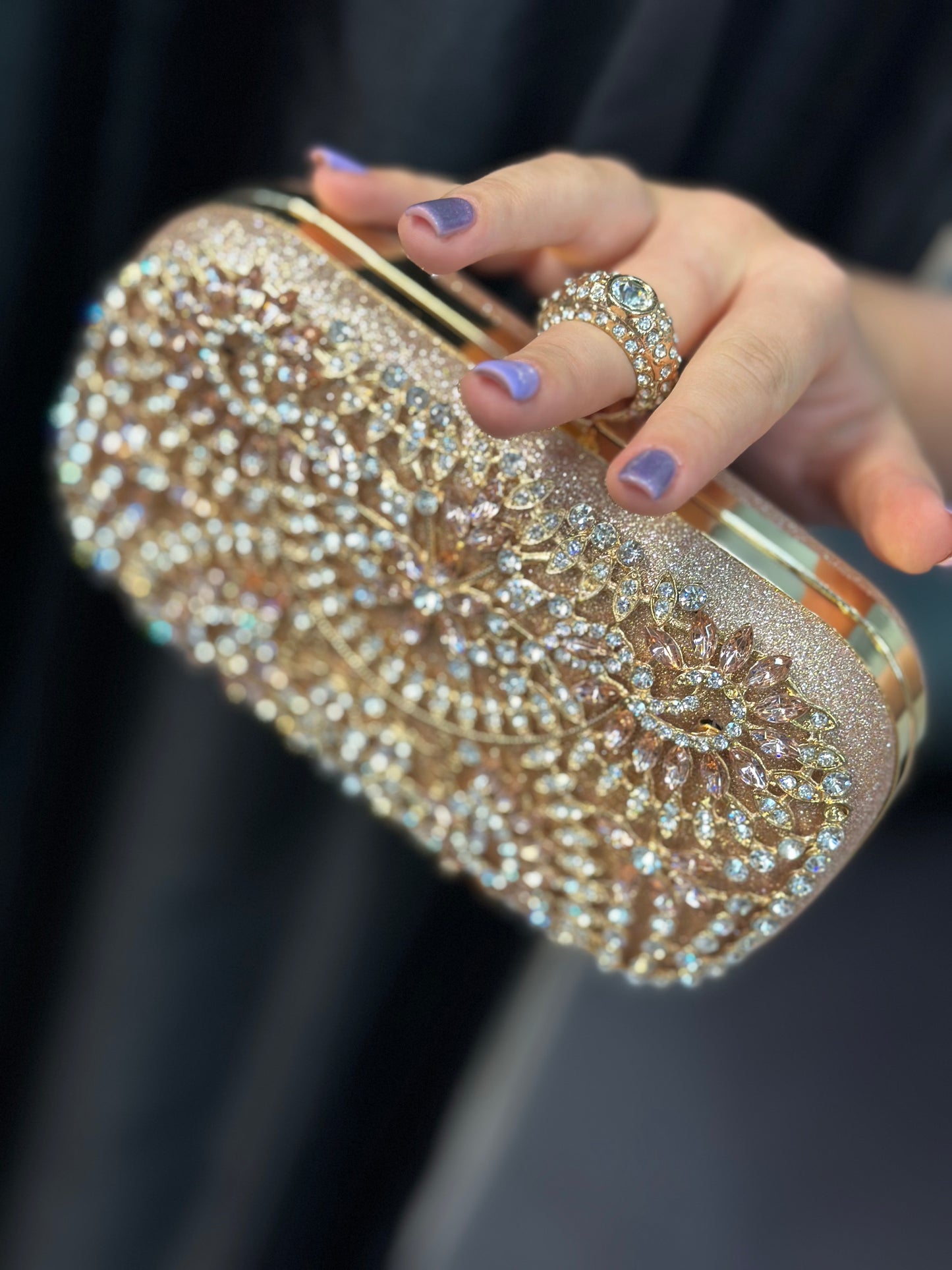 DIAMANTE DESIGN CLUTCH-