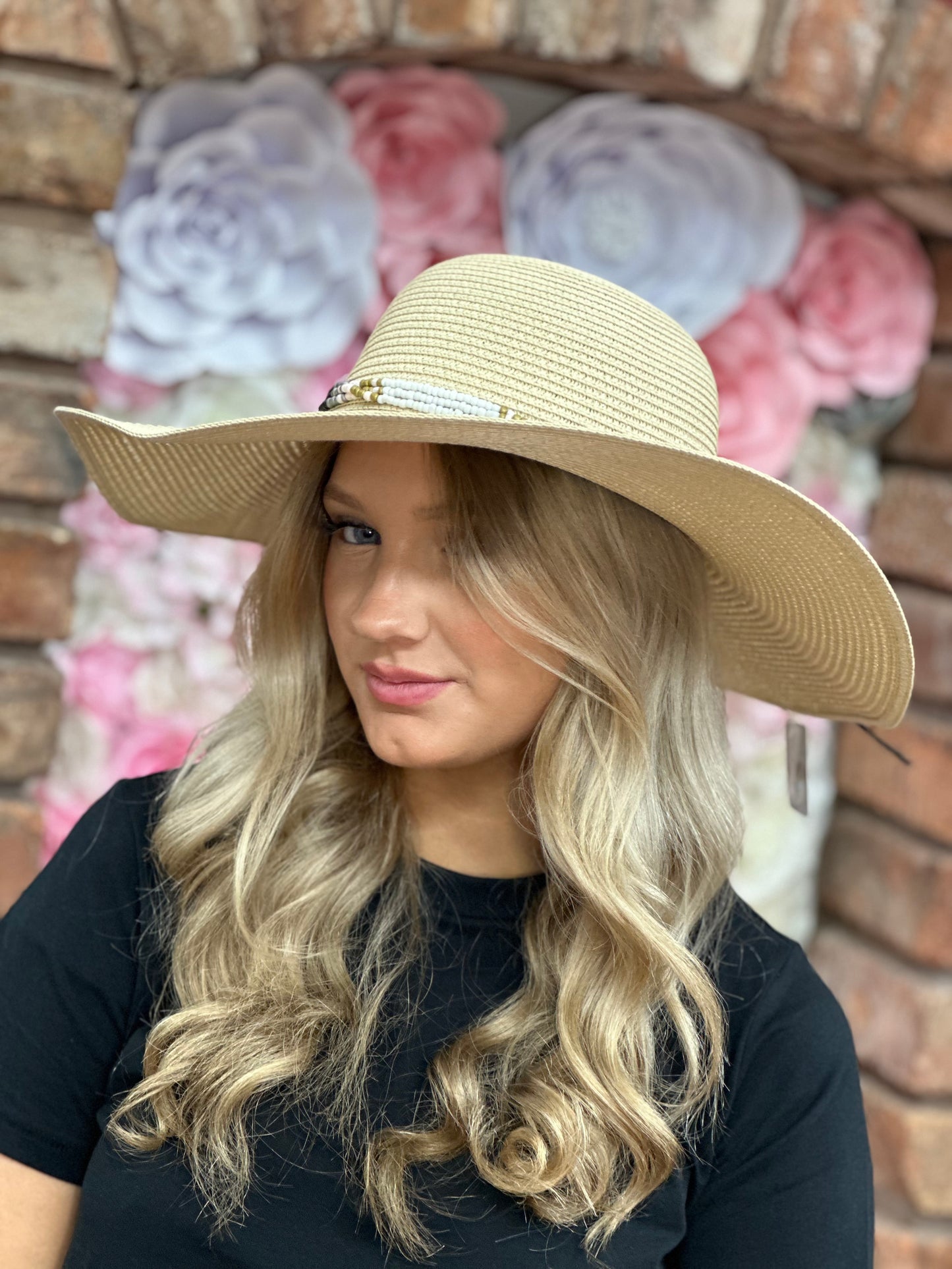 SOLER0- BEAD TRIM SUMMER HAT- ENDOFLINE