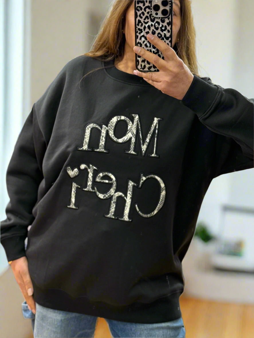 MON CHERI- LOGO SWEATSHIRT