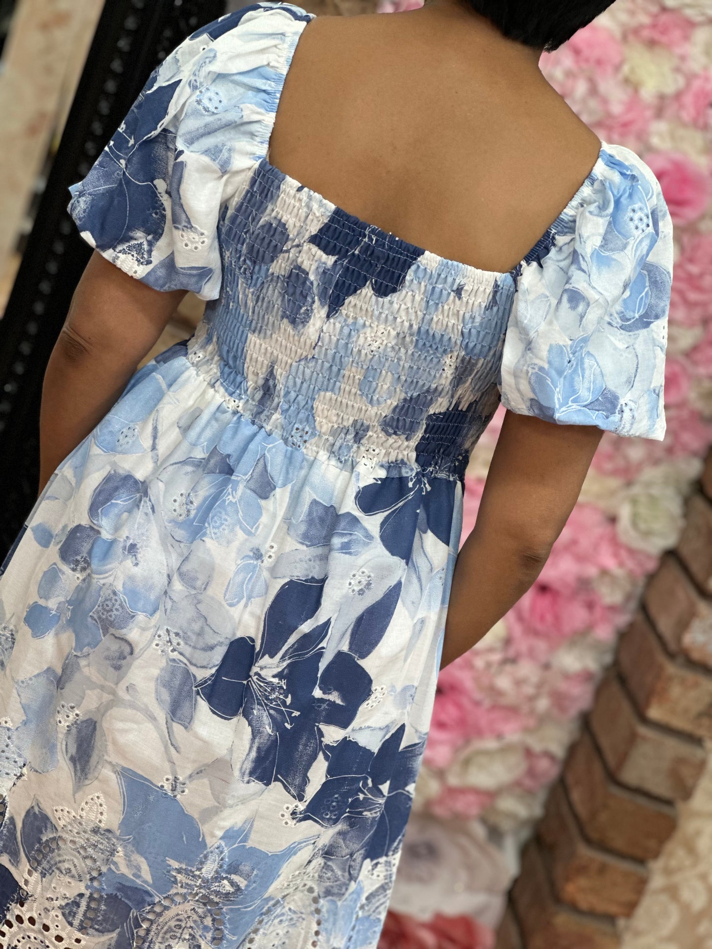 BARDOT COTTON SMOCK DRESS -LAST ONE LEFT