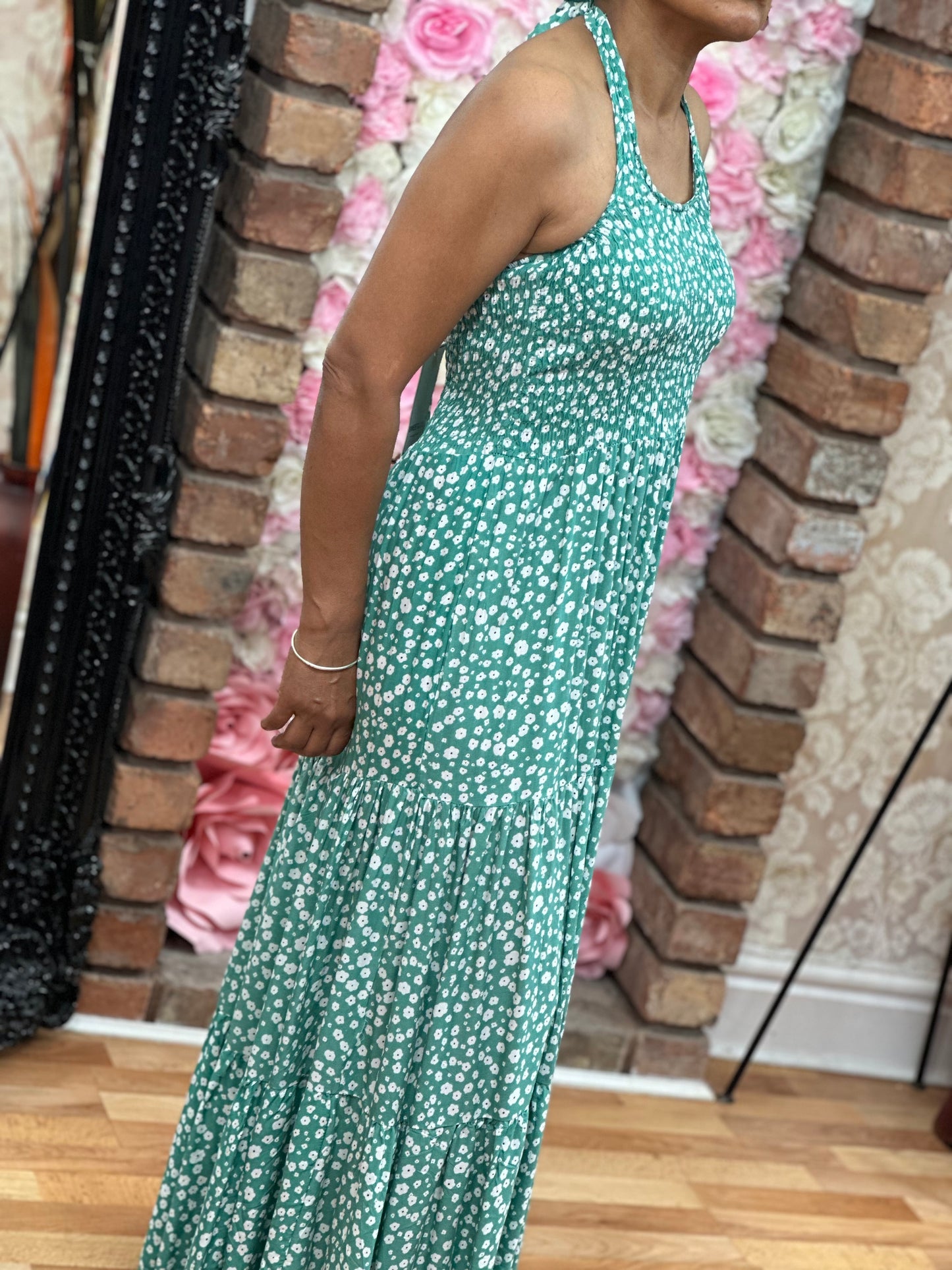 HALTER SPOT/DAISY DRESS- #SALE10