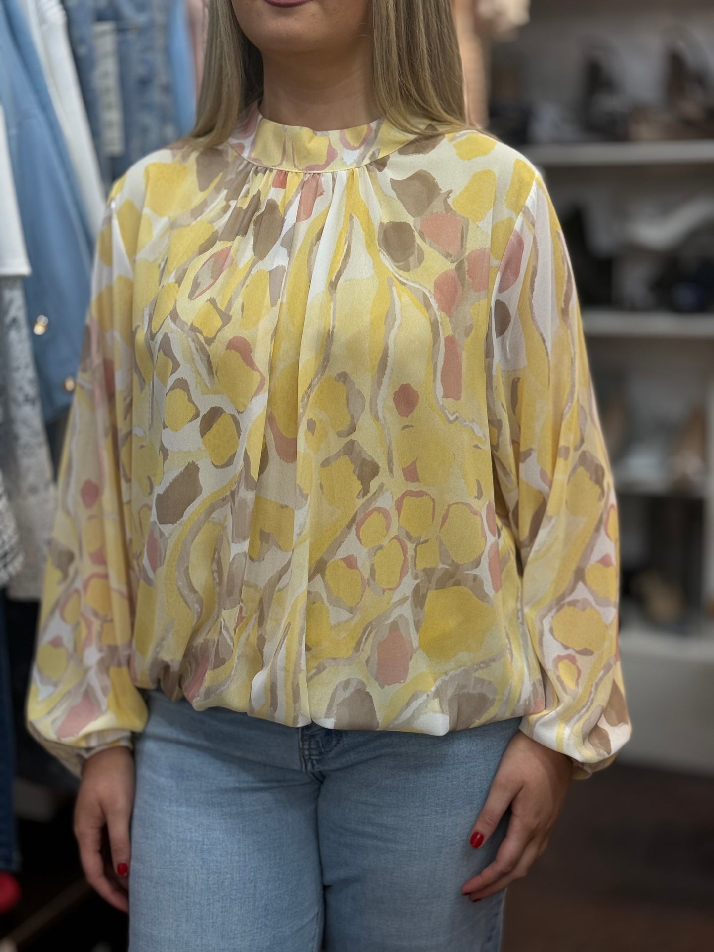 ZOLA- HIGH NCK L/SLV TOP