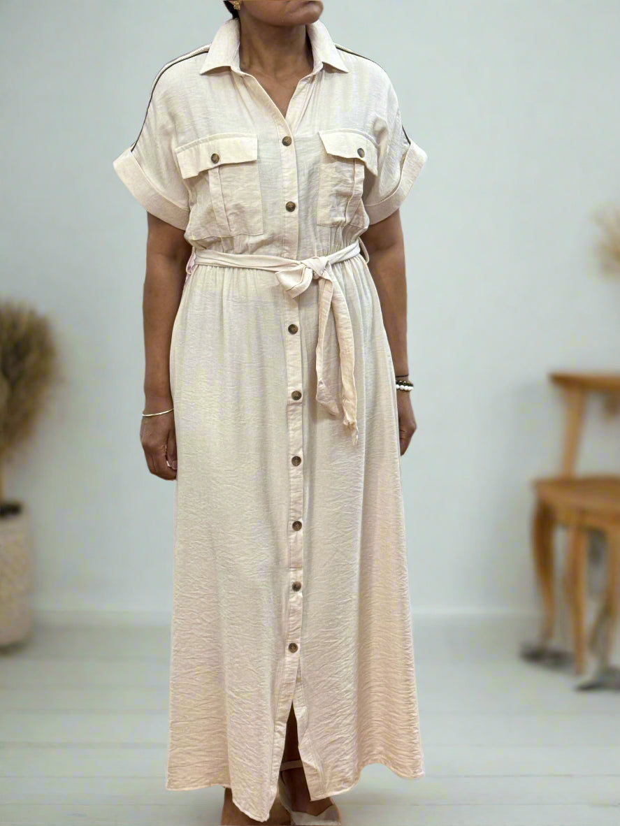 BYRON - STRIPE SHIRT DRESS