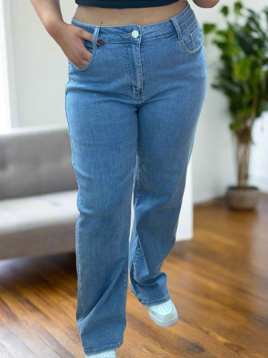 G-SMACK H/W WIDE STRAIGHT JEAN - CURVE