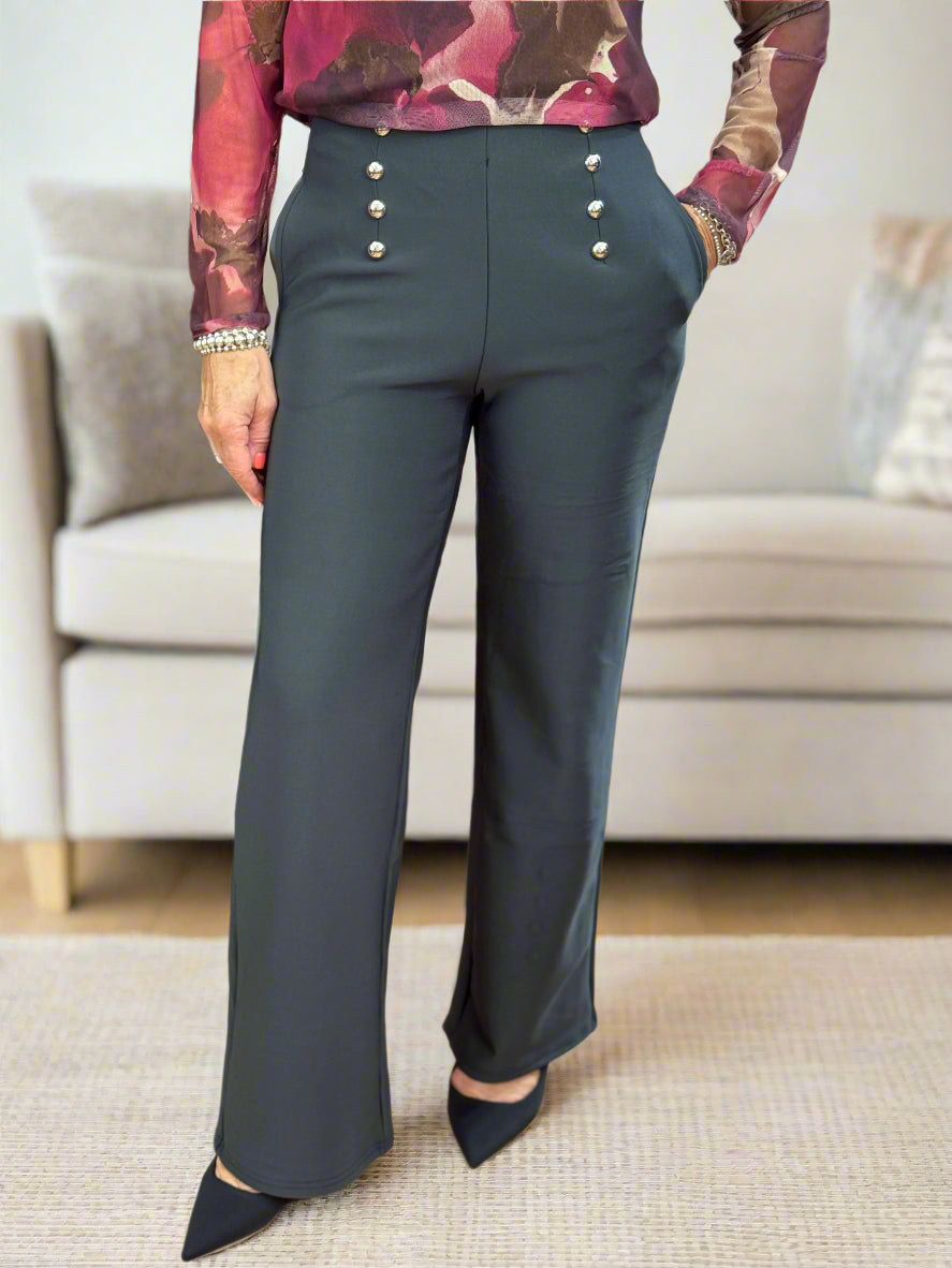 MILA-MWBASIC BUTTONS TROUSER
