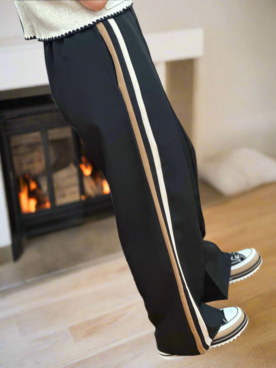 BYRON PANEL STRIPE TROUSER