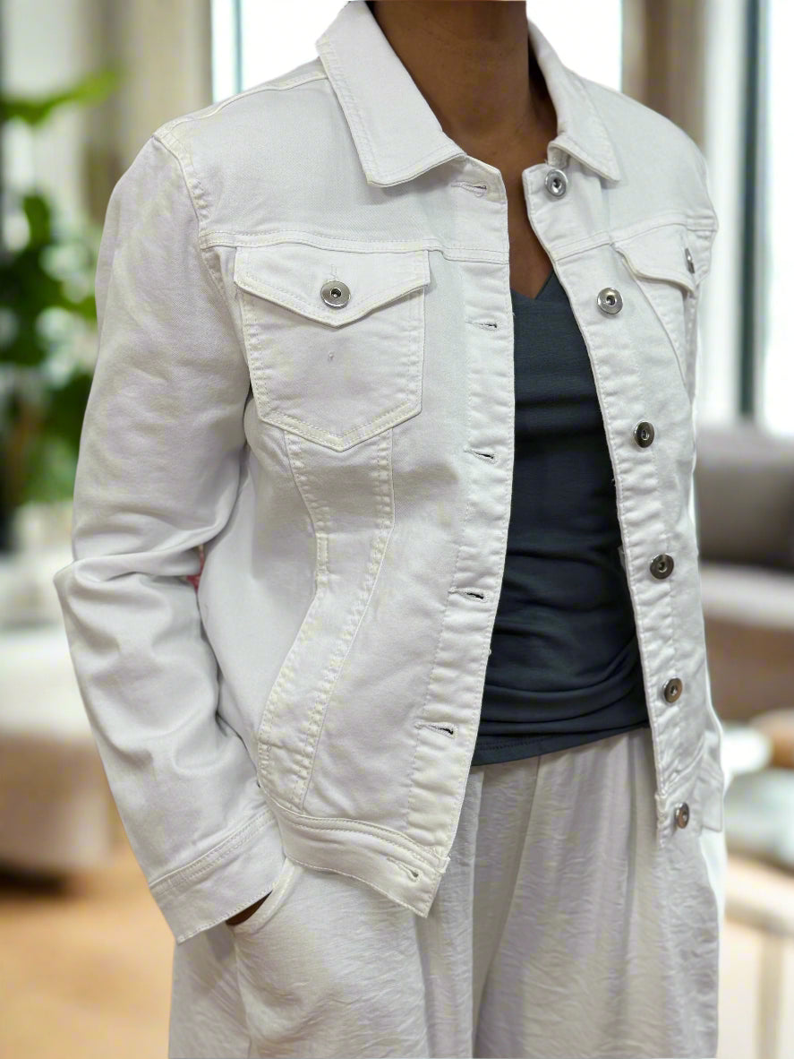 KERRY COTTON COLOURED DENIM JACKET -