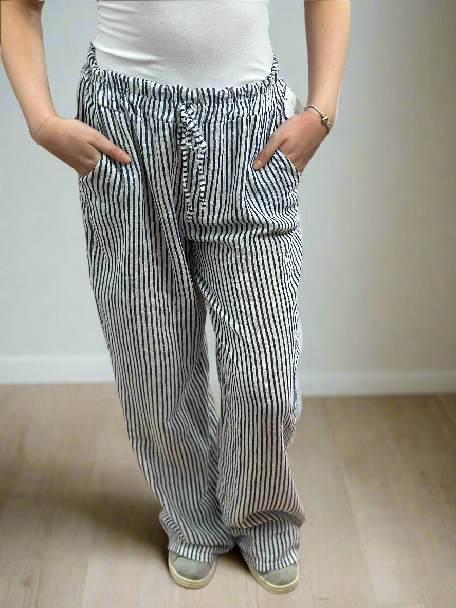 HENLEY - MARCY PINSTRIPE STRAIGHT FIT
