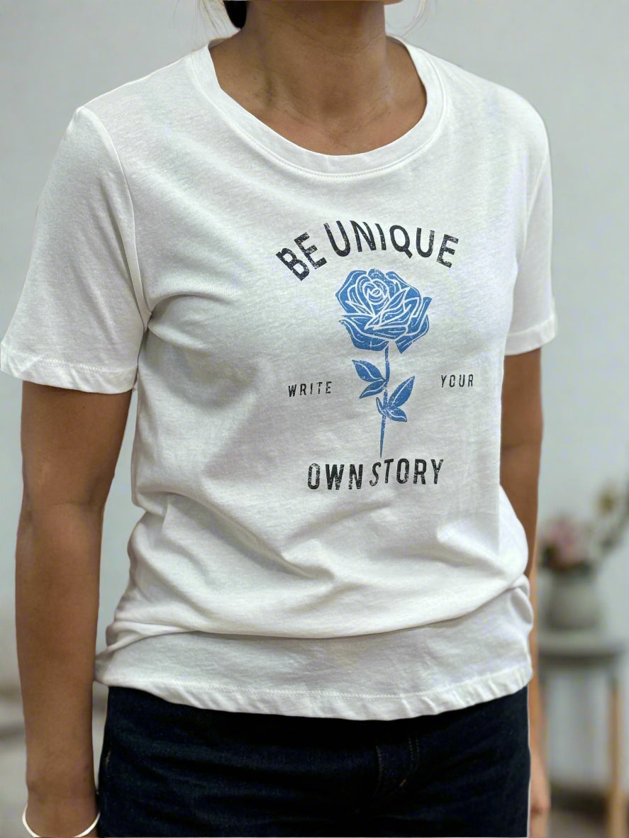 BYOUNG-BE UNIQUE FLOWER TEE -#SPRING🌼AUTO 10% OFF