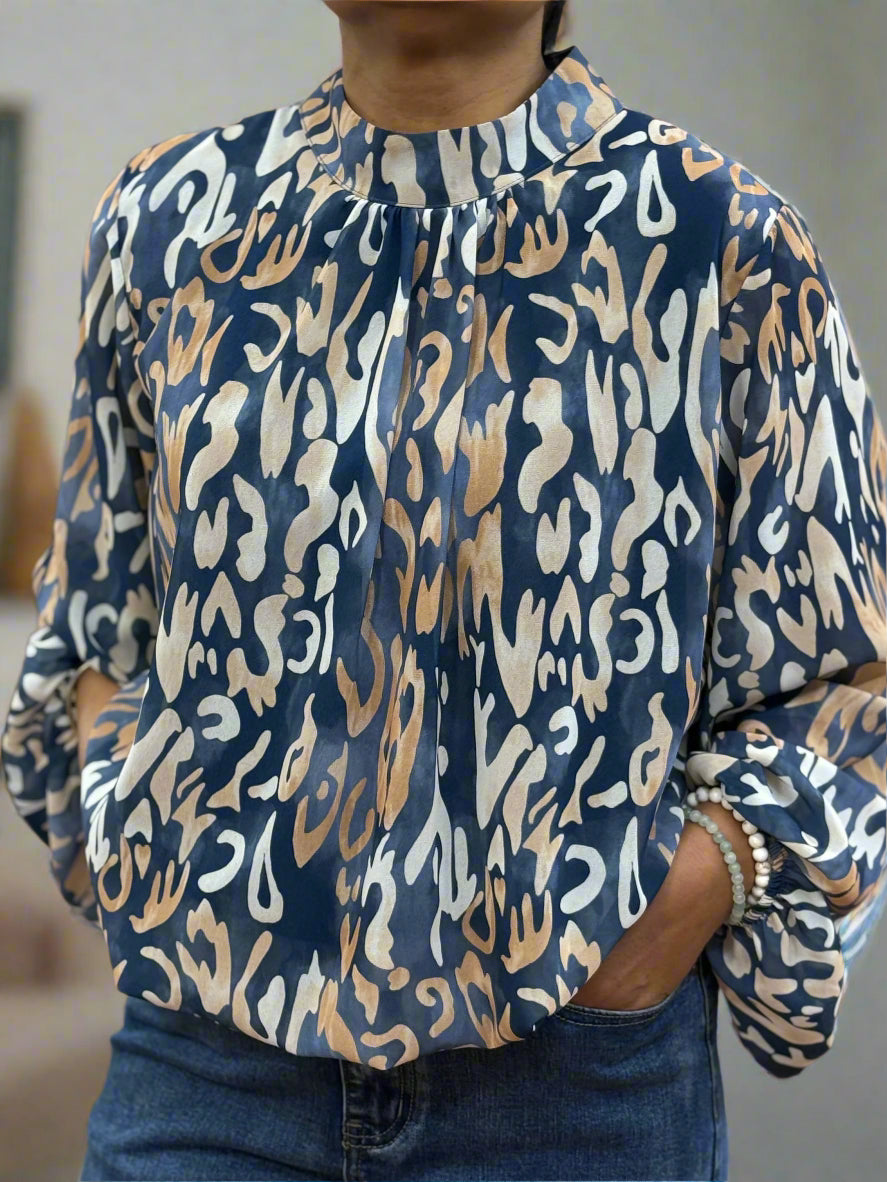 PERRY- PRINTED BUBBLE TOP