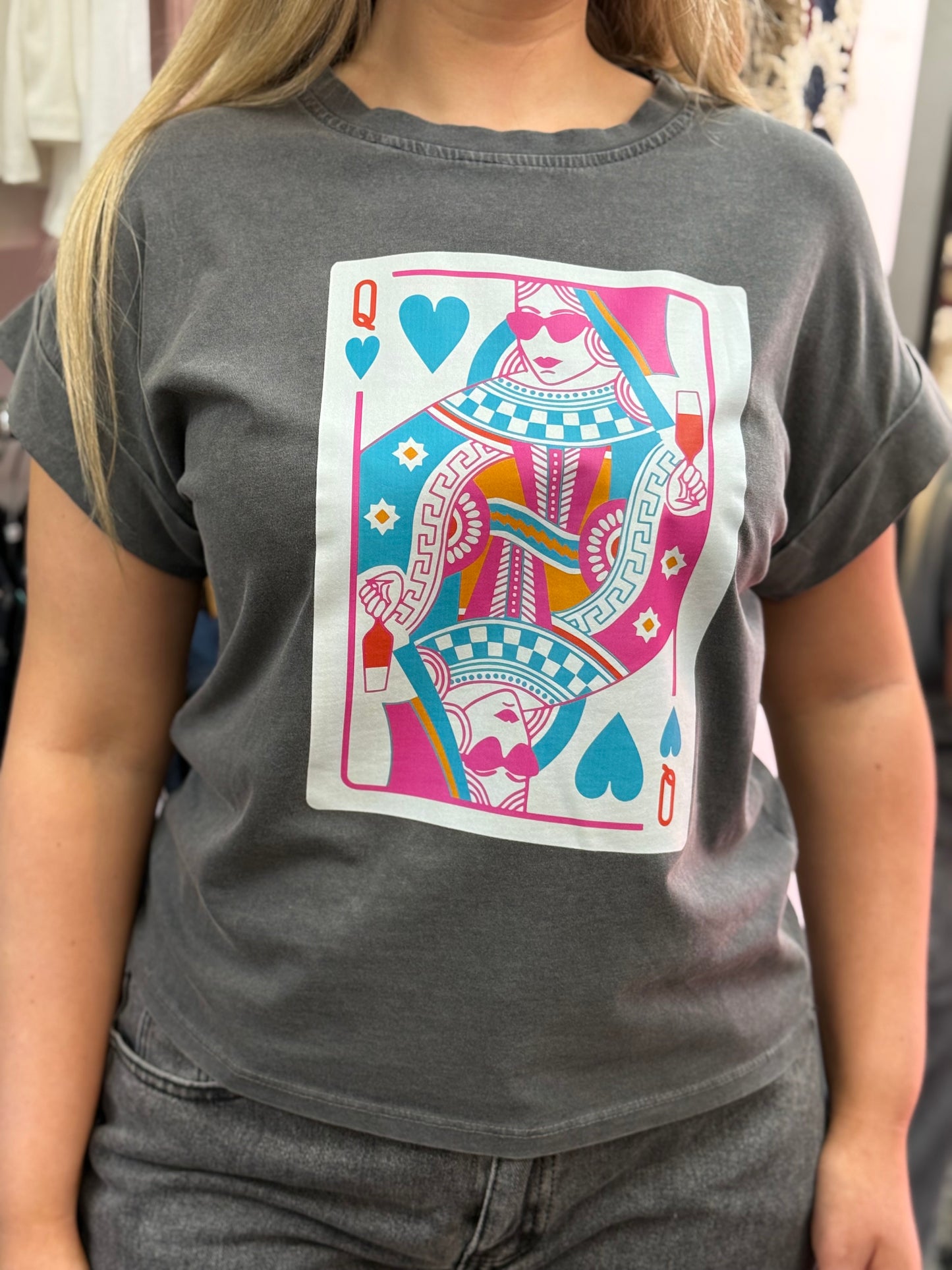 KIZZY-QUEENS SLOGAN TEE