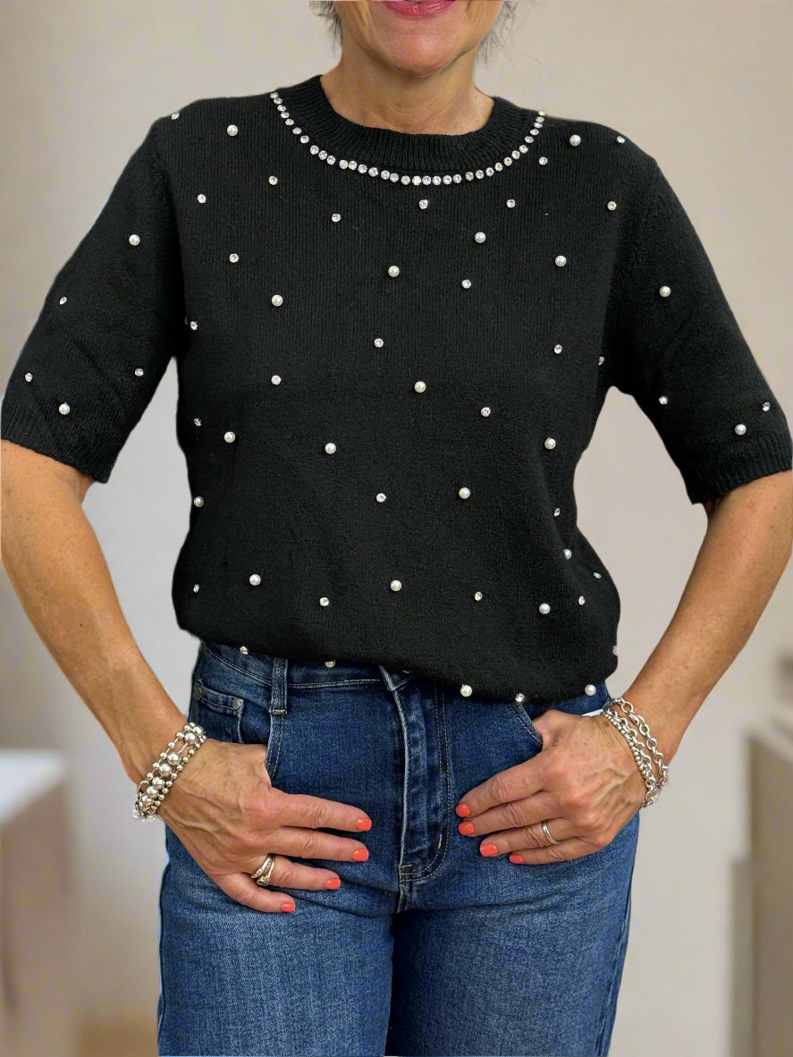 IVY- SPARKLE DETAIL S/SLV JUMPER