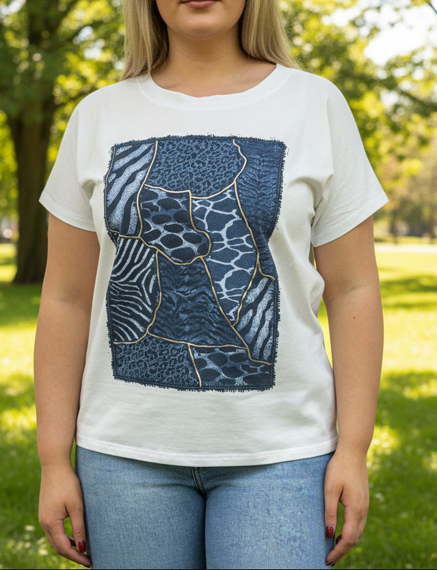 KENYA-SAFARI PRINT TEE -