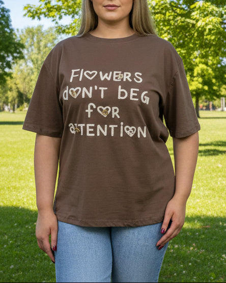 NAPELS- FLOWERS DONT BEG TEE-