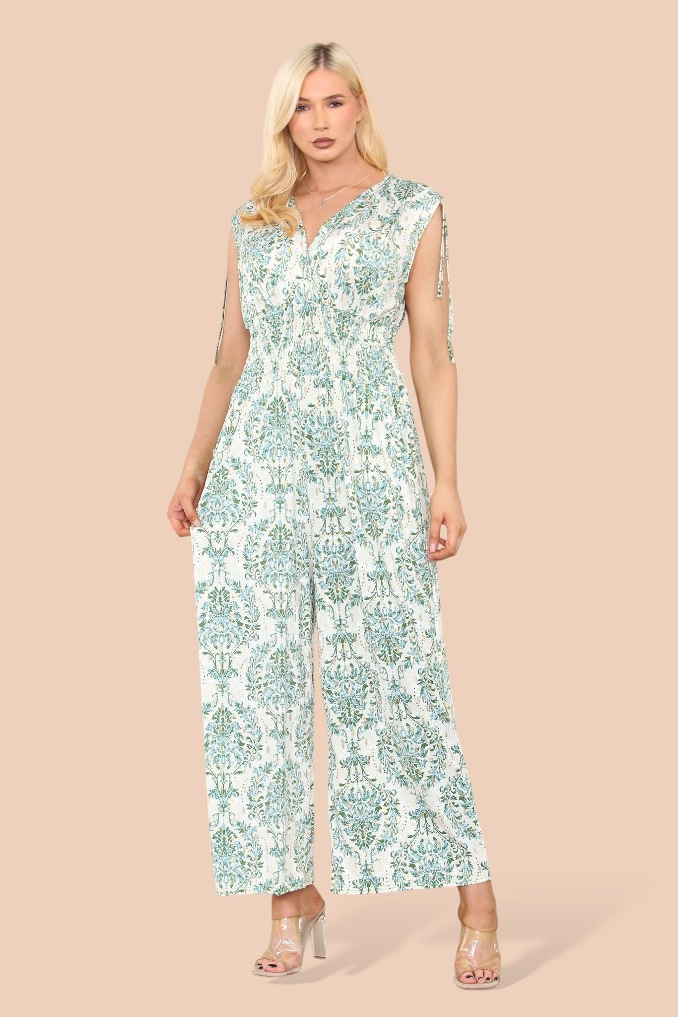 VICKI J/PSUIT - ROUCHED SHL-VINTAGE -