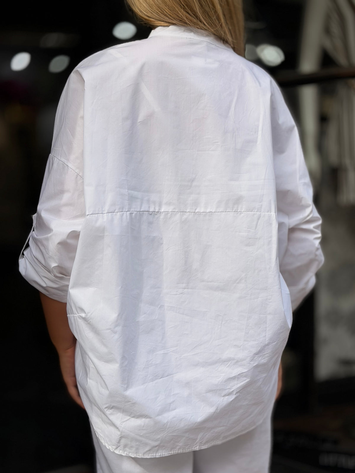 BLAIRE- TIE FRONT GRANDAD SHIRT