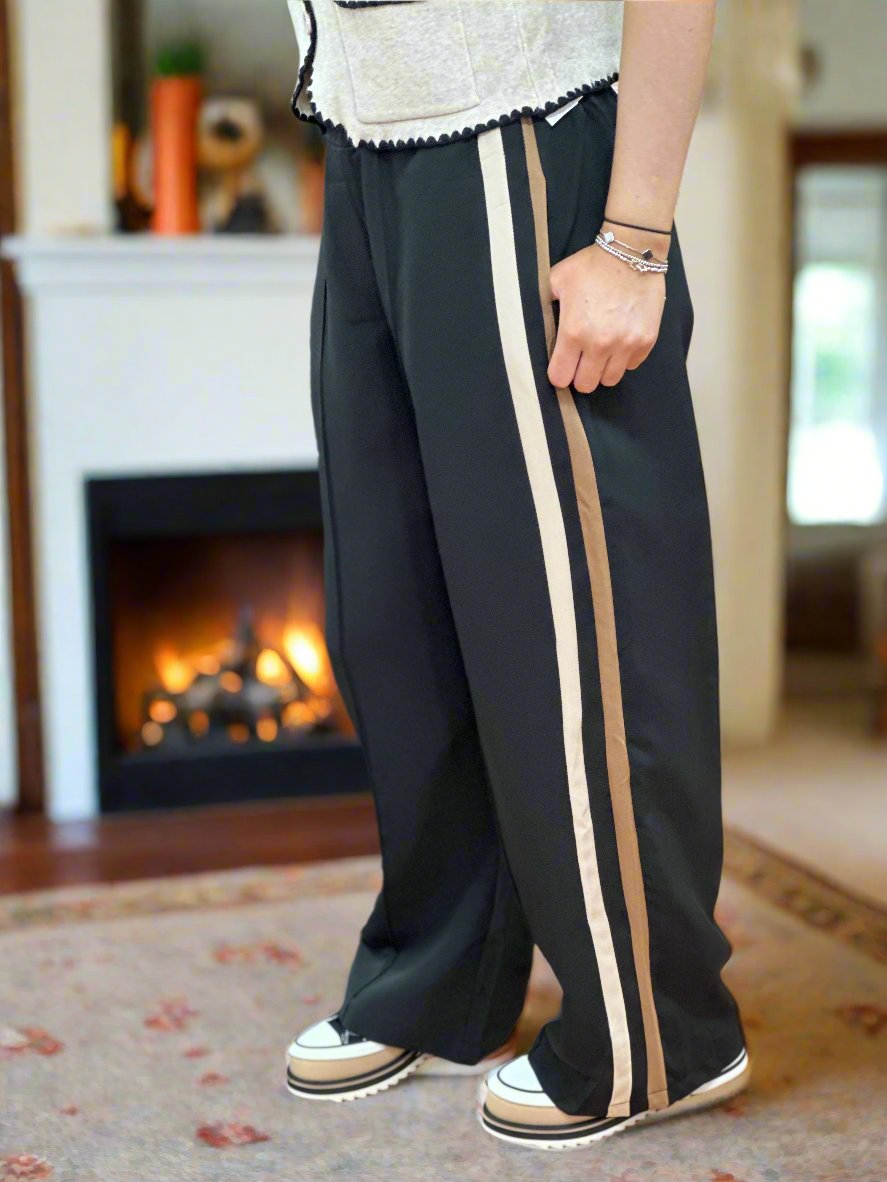 BYRON PANEL STRIPE TROUSER