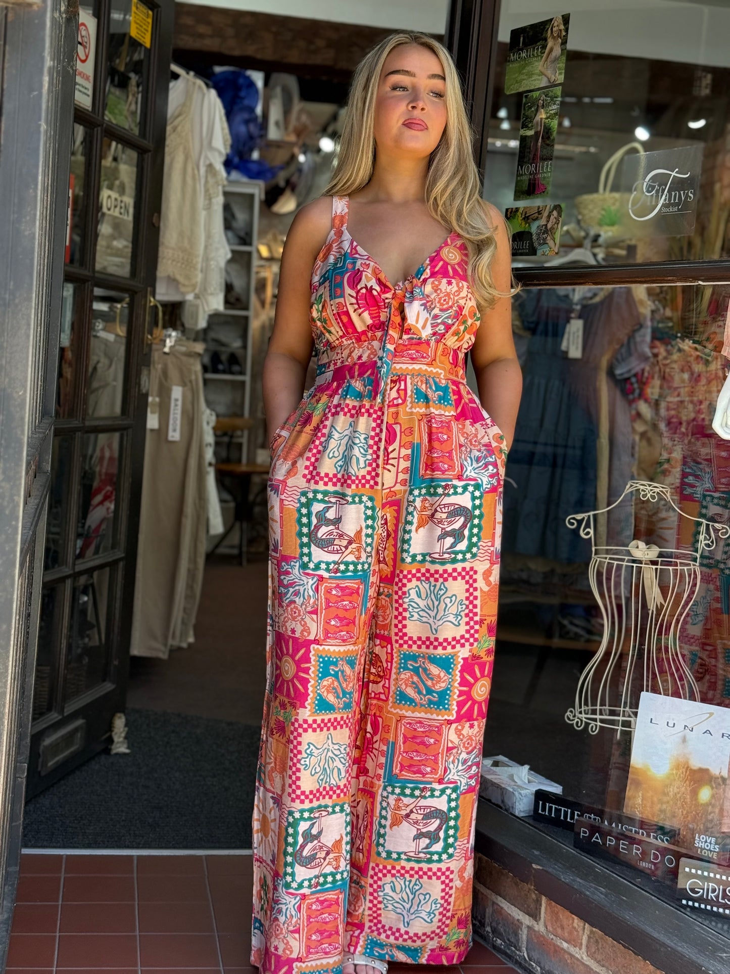 ARIA-TROPICAL W/LEG JUMPSUIT