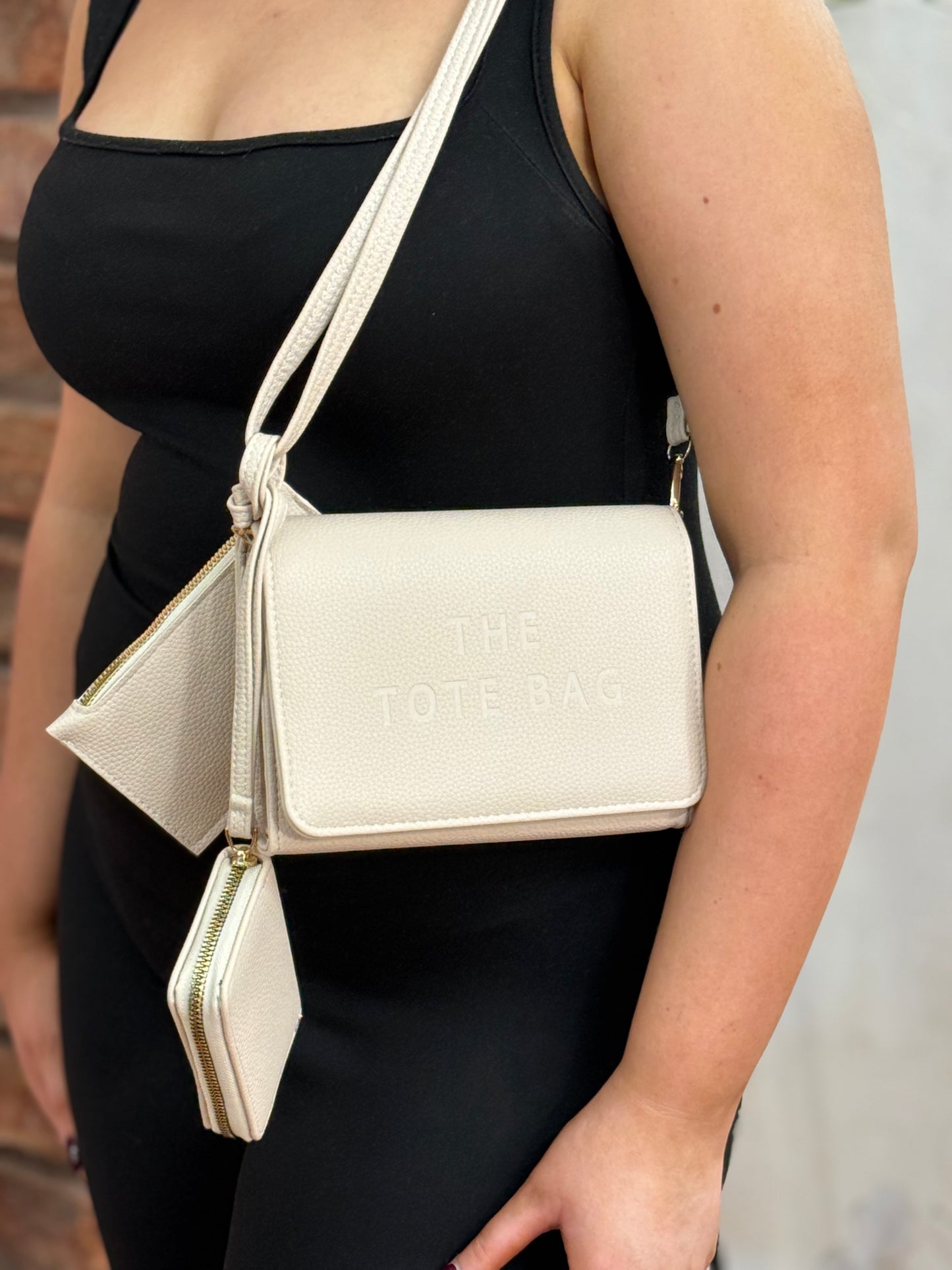 MJ TOTE FLAP-OVER 3PIECE BAG
