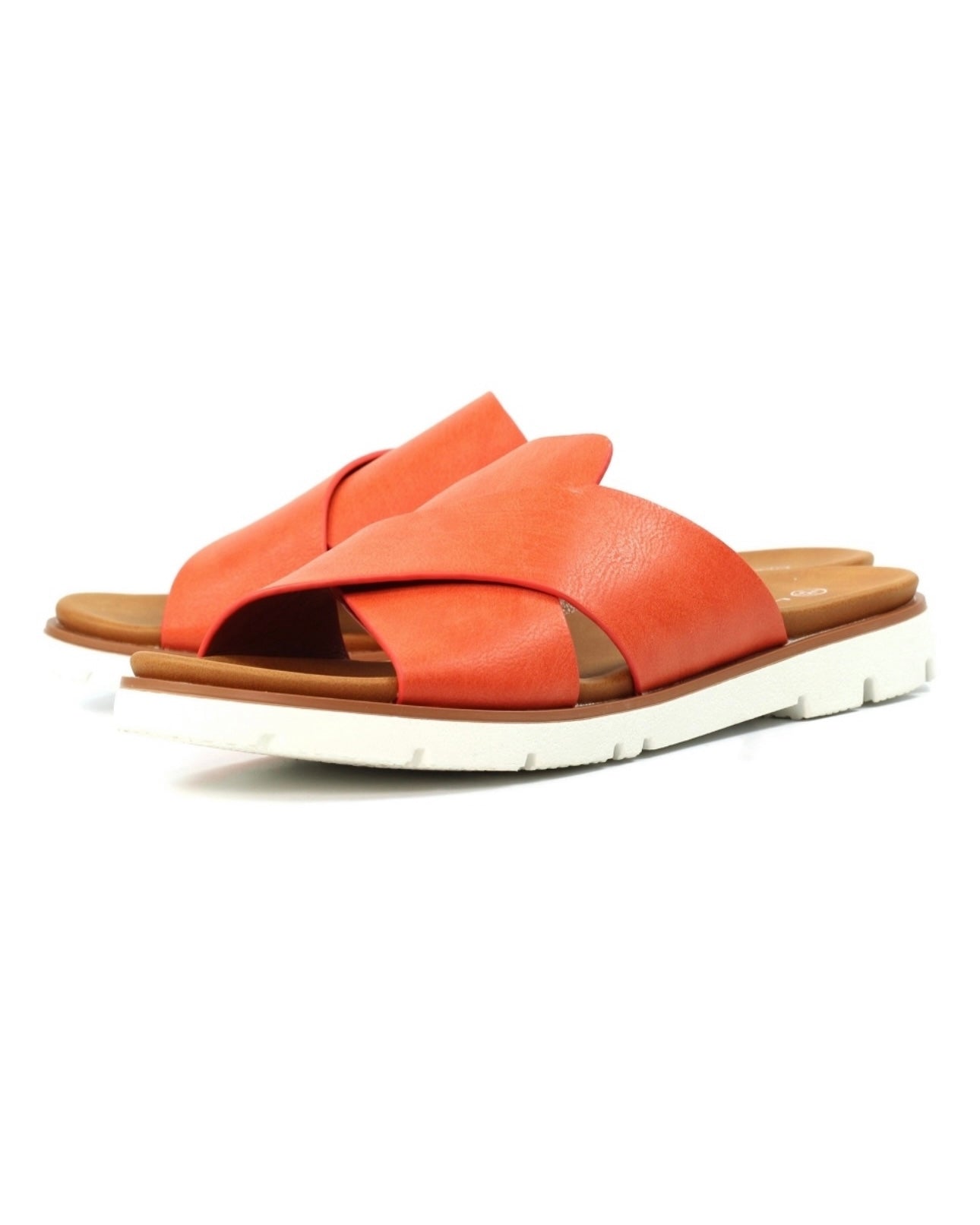 LUNAR- CHLOE MULE SANDAL-ORANGE