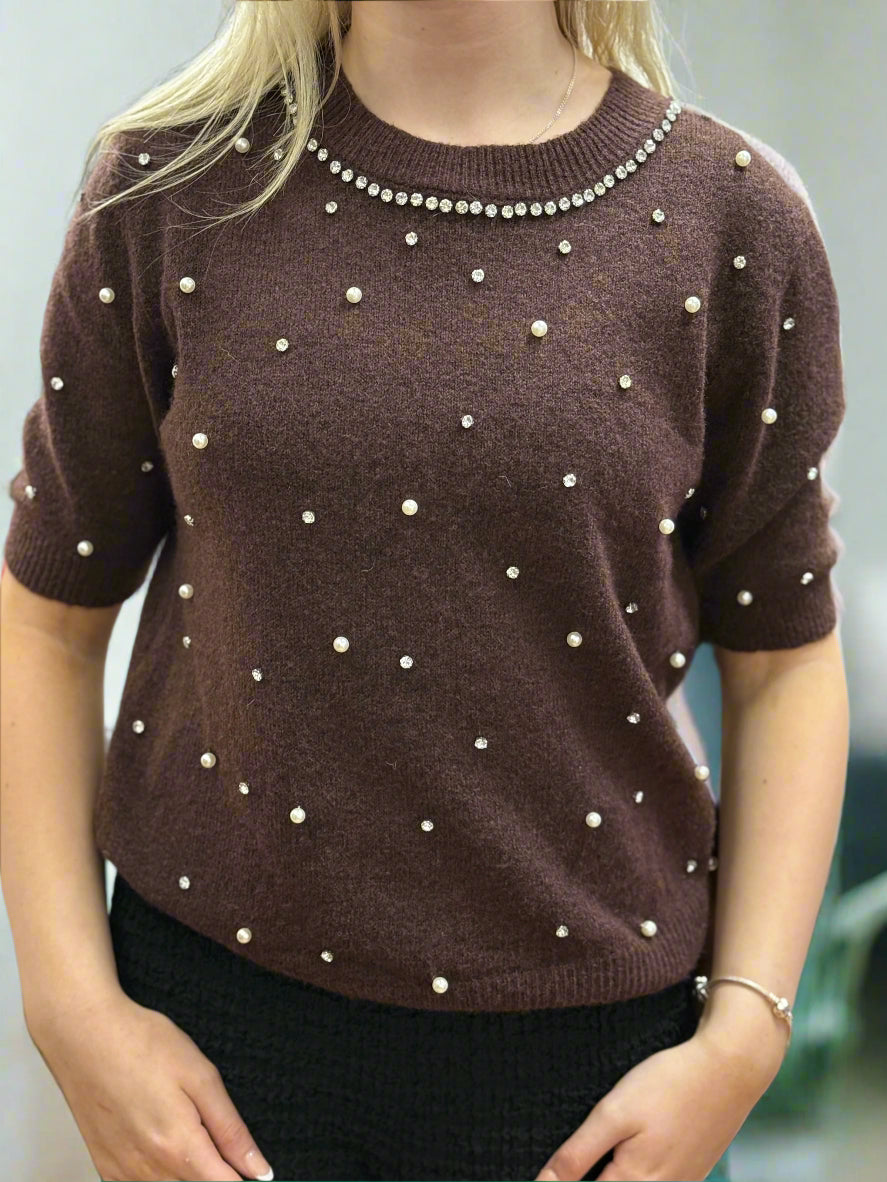 IVY- SPARKLE DETAIL S/SLV JUMPER