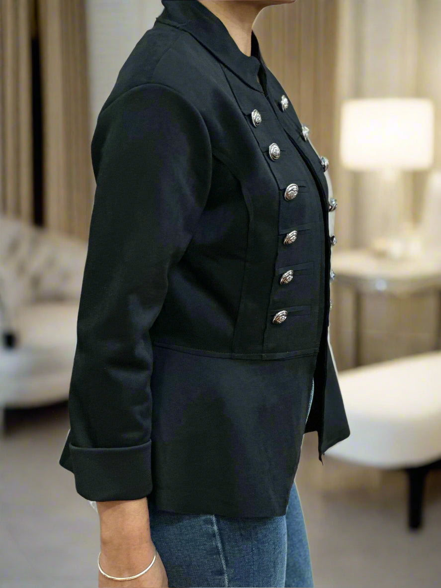 KELLY- MILITARY CROP FITTED JACKET