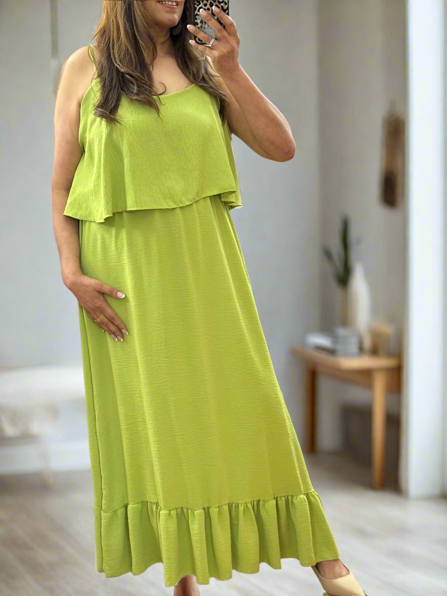 ST IVES -NATALIA STRAPPY OVERLAY MAXI
