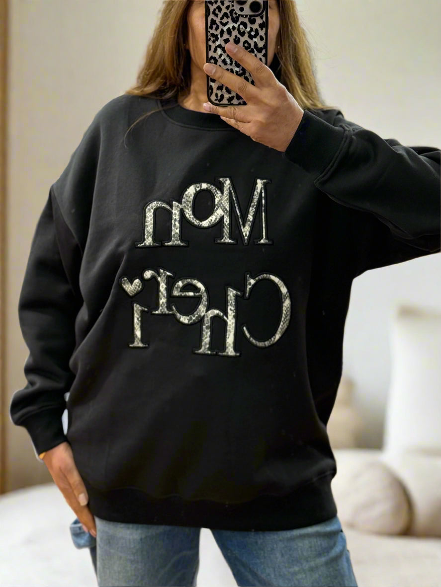 MON CHERI- LOGO SWEATSHIRT