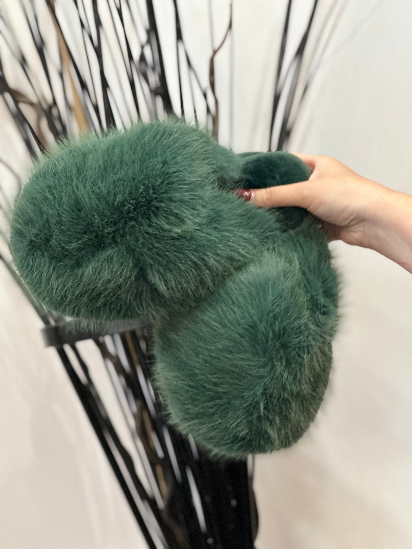 FLUFFY -F/FUR MULE SLIPPER -