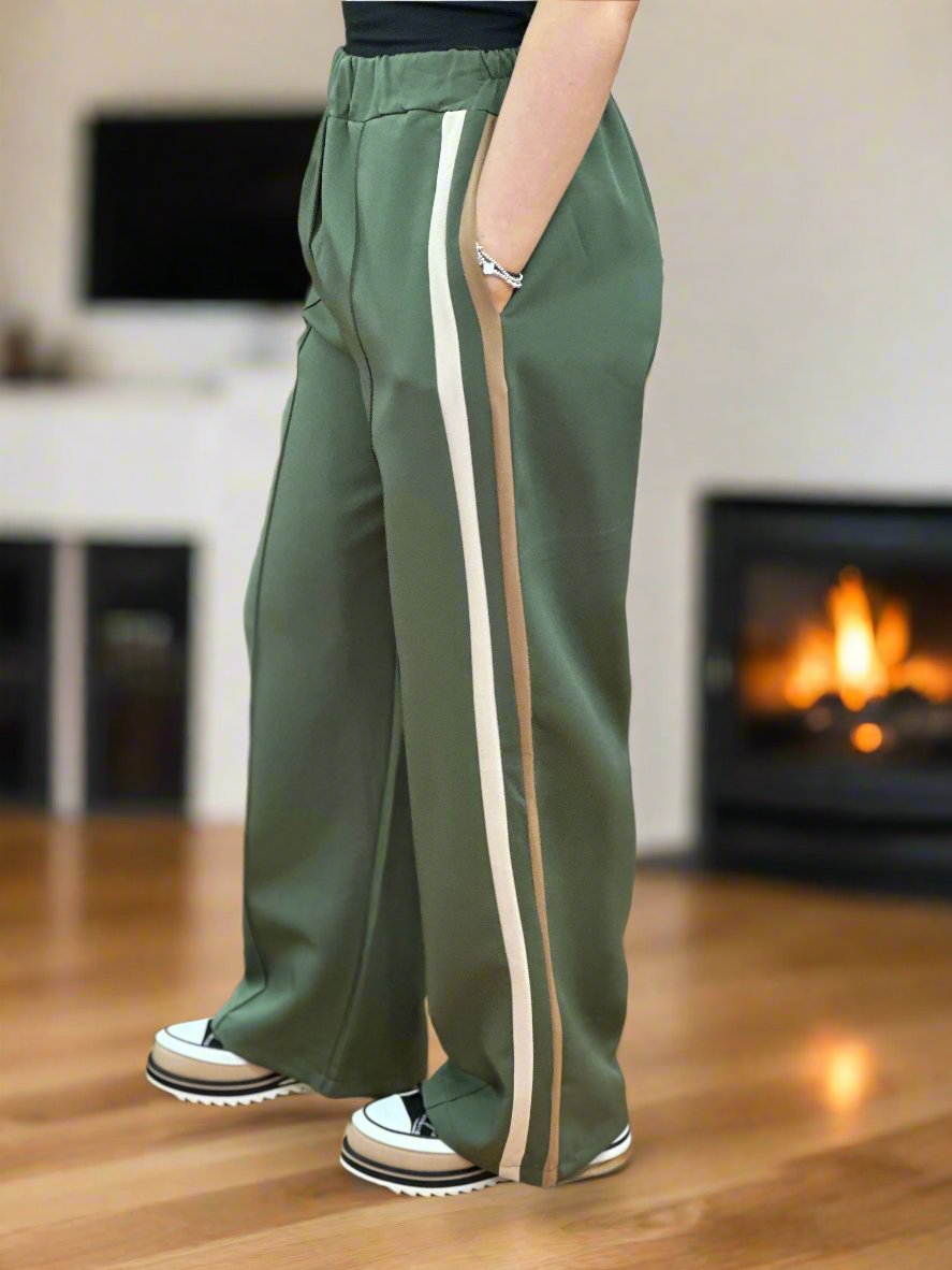 BYRON PANEL STRIPE TROUSER